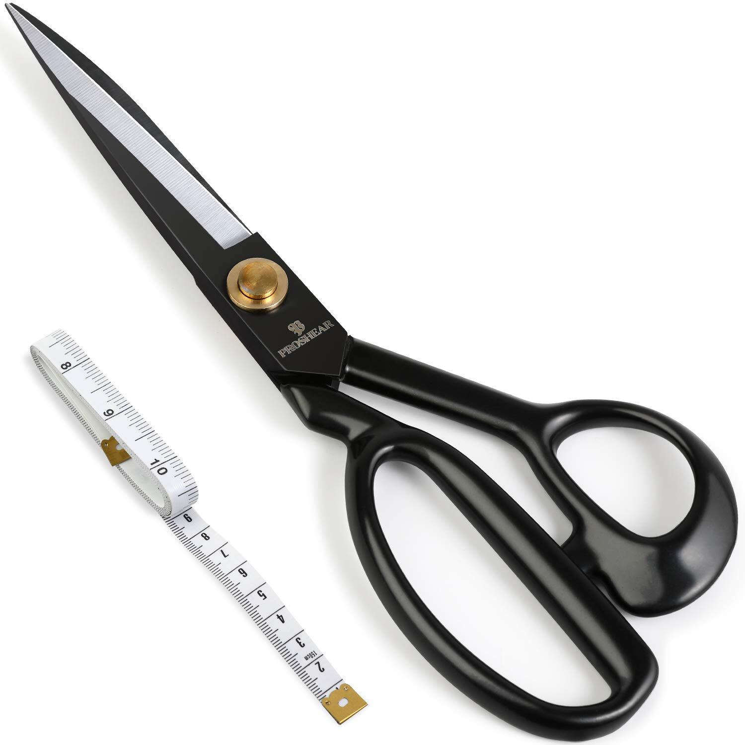 Professional Tailor Scissors 9 Inch For Cutting Fabric Heavy Duty Scissors For Leather Cutting Industrial Sharp Sewing Shears For Home Office Artists Dressmakers