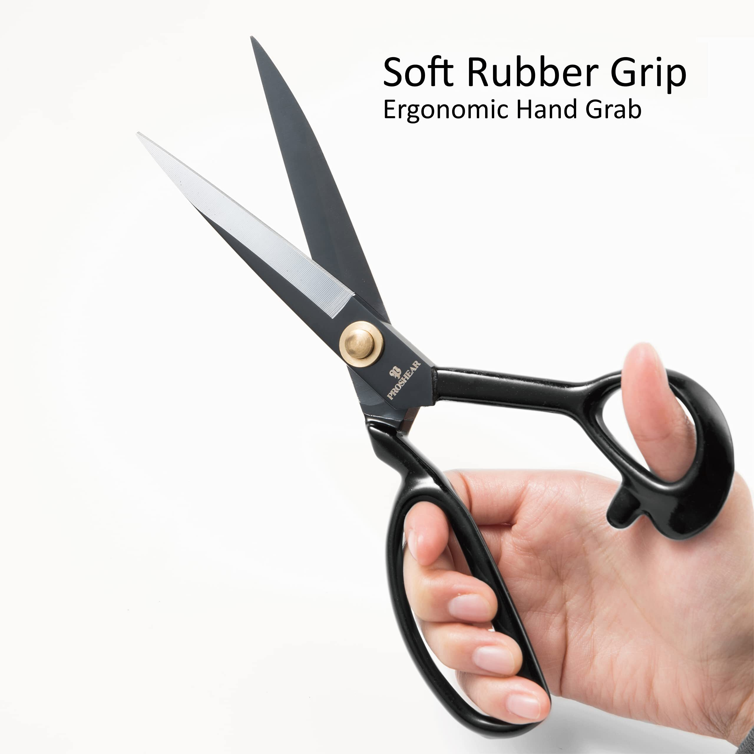 Professional Tailor Scissors 9 Inch For Cutting Fabric Heavy Duty Scissors For Leather Cutting Industrial Sharp Sewing Shears For Home Office Artists Dressmakers