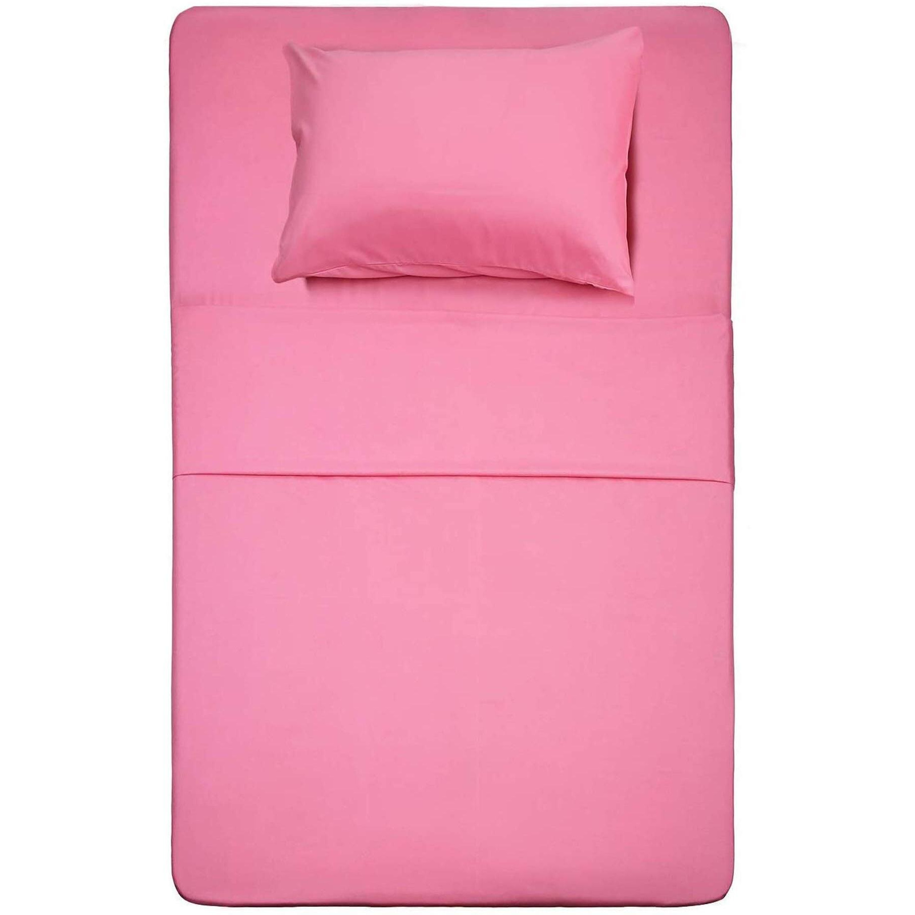 Best Season 3 Piece Bed Sheet Set (Twin,Peach Pink) 1 Flat Sheet,1 Fitted Sheet And 1 Pillow Cases,100% Brushed Microfiber 1800 Luxury Bedding,Deep Pockets,Extra Soft & Fade Resistant