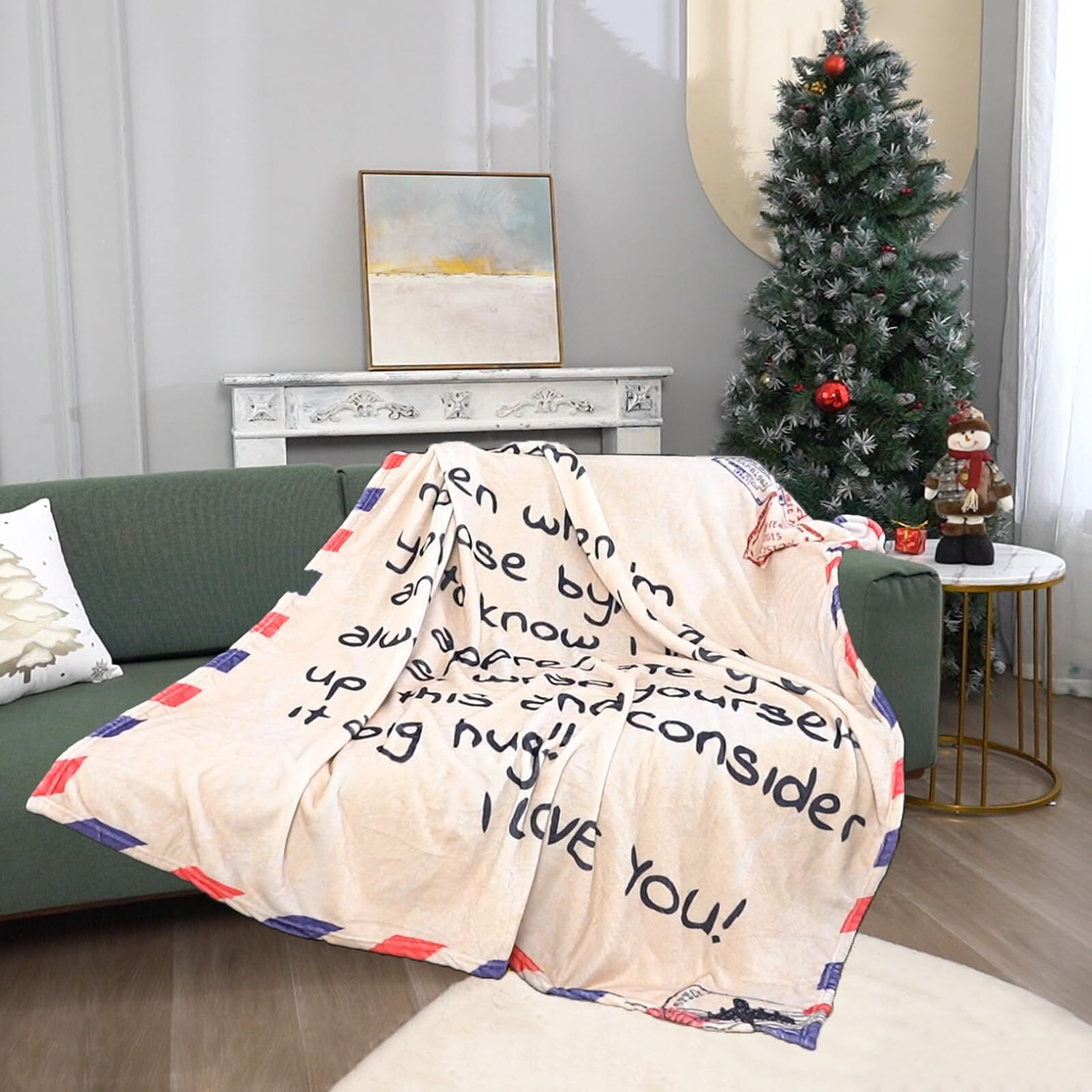 Turmtf Christmas Birthday Gifts For Mom, Wrap Love Around Mom, To My Mom Christmas Birthday Gifts From Daughter Son, Presents For Mother, I Love You Mom Blanket, 56 X71