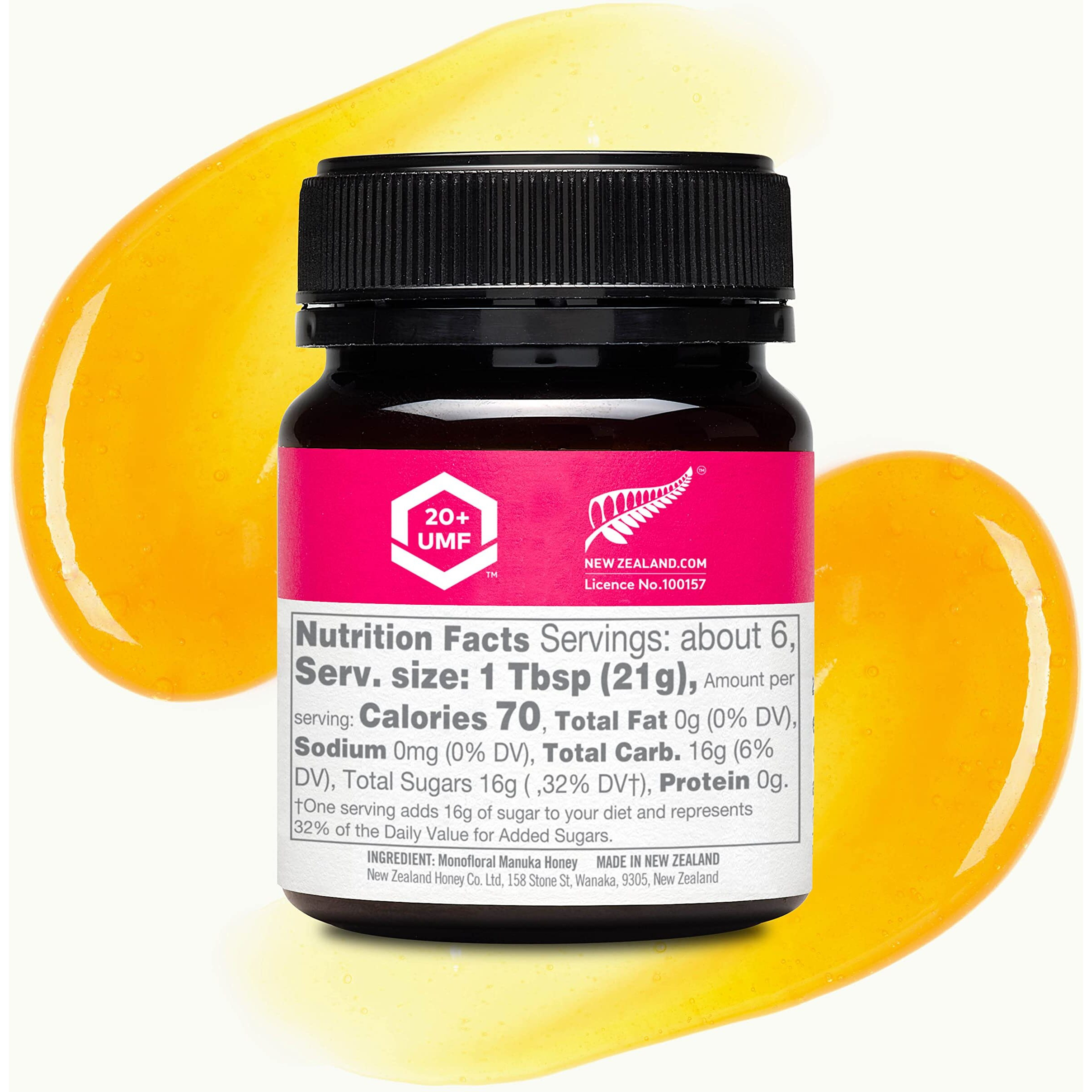 New Zealand Honey Co. Raw Manuka Honey Umf 20+ | Mgo 829+, Umf Certified / 4.4Oz