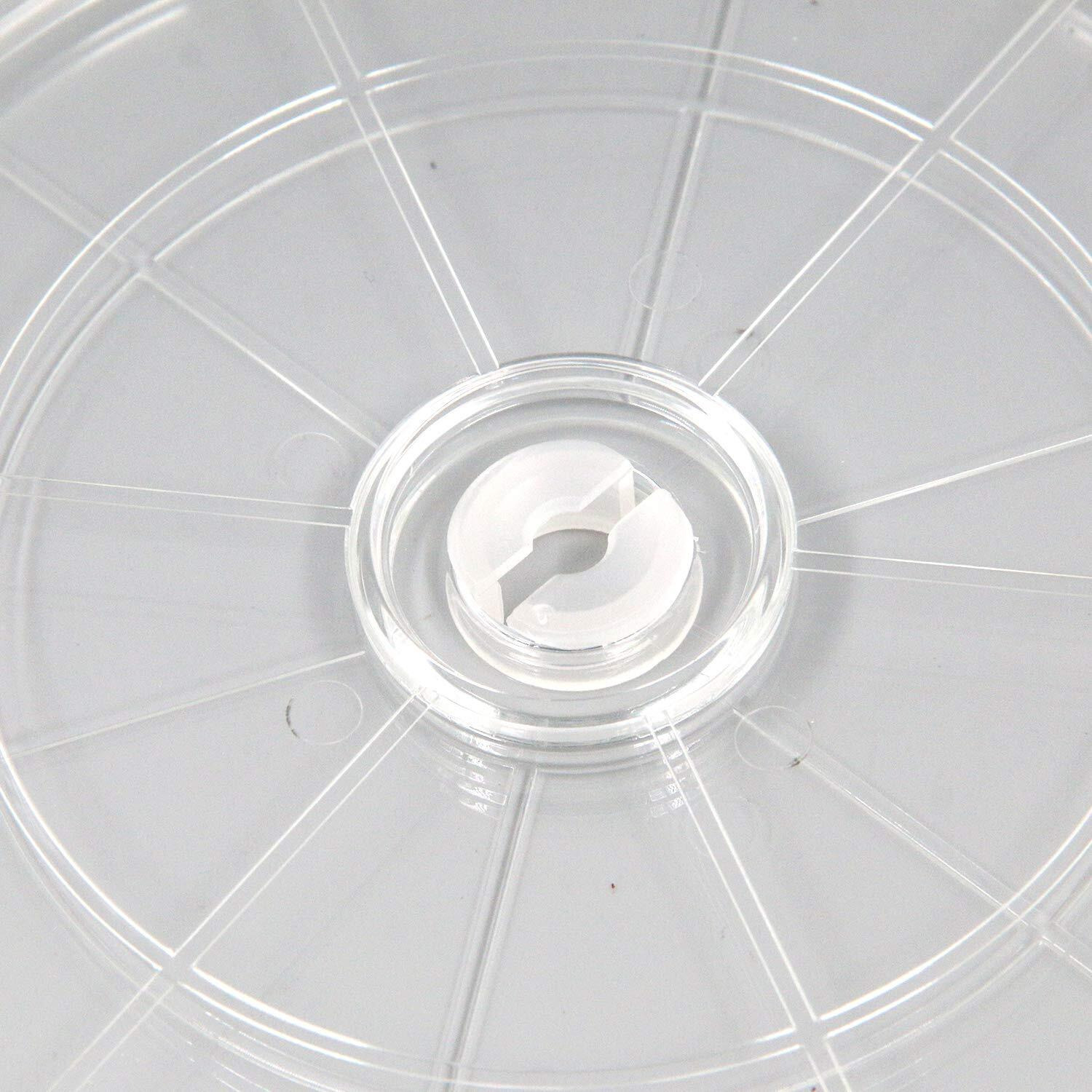 My Mironey Heavy Duty Lazy Susan Turntable Organizer 7"" Clear Acrylic Rotating Swivel Stand With Steel Ball Bearings For Spice Rack Cake Decorating Tv Laptop Pack Of 2