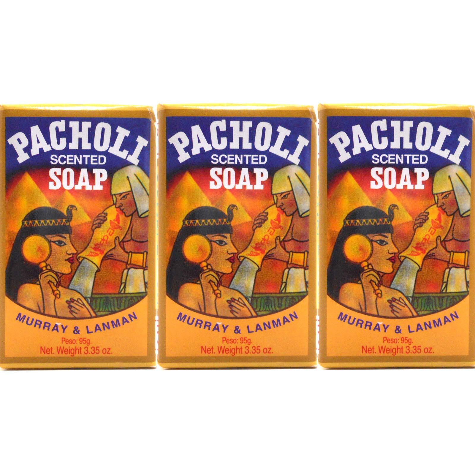 Patchouli Scented Soap 3.3Oz Jabon De Pacholi Savon Qty-3