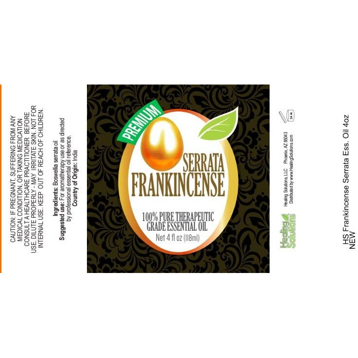 Healing Solutions 120Ml Oils - Frankincense Essential Oil - 4 Fluid Ounces