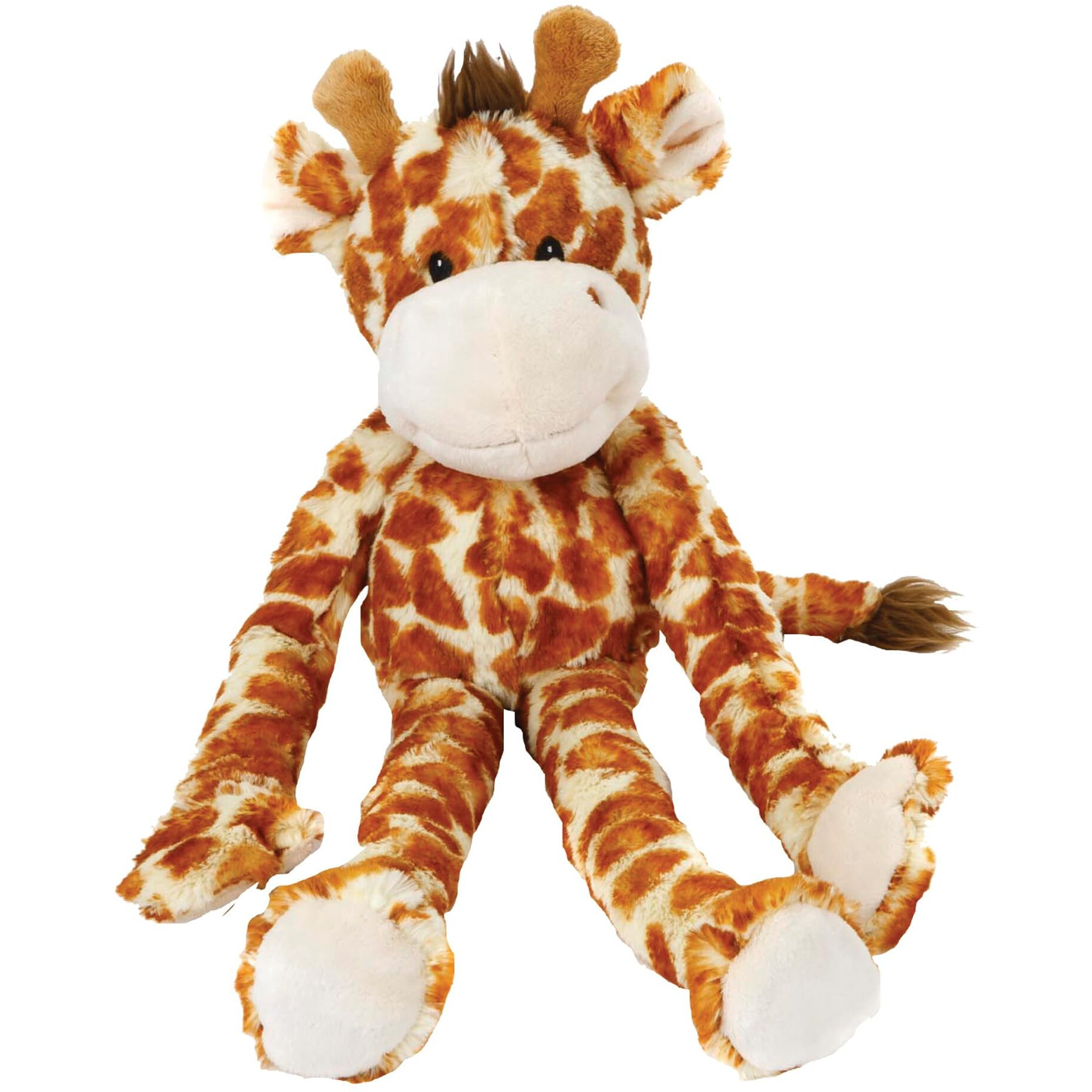 Multipet Swingin 19-Inch Large Plush Dog Toy With Extra Long Arms And Legs With Squeakers