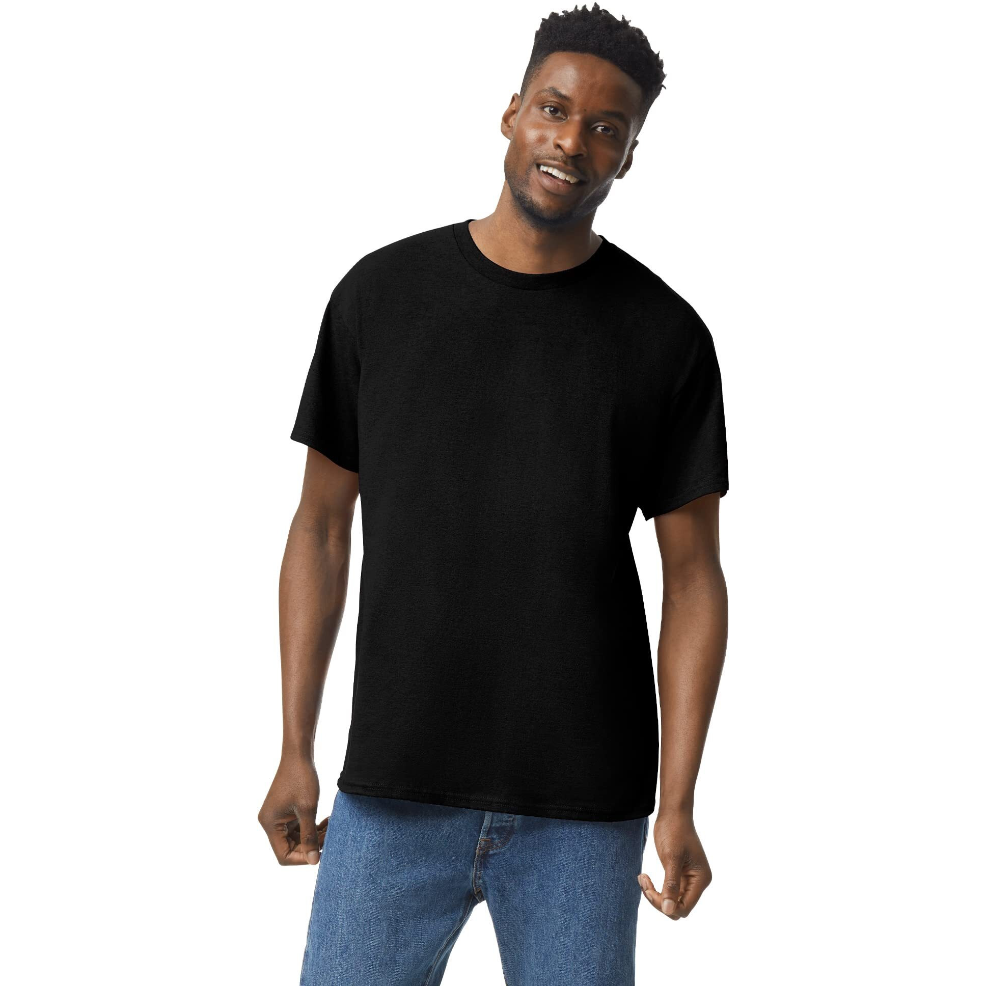 Gildan Heavy Cotton T-Shirt G5000, Black (10-Pack), X-Large