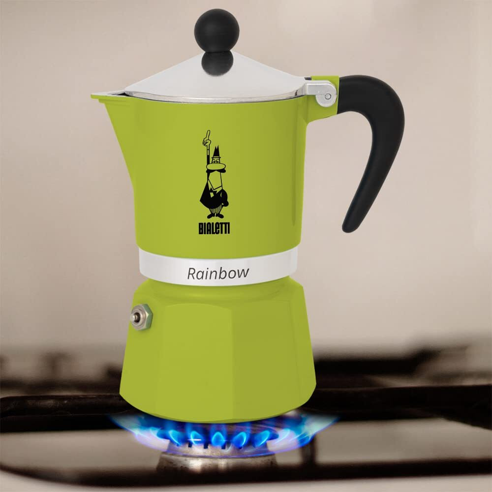 Bialetti 4973 Rainbow Espresso Maker, Green