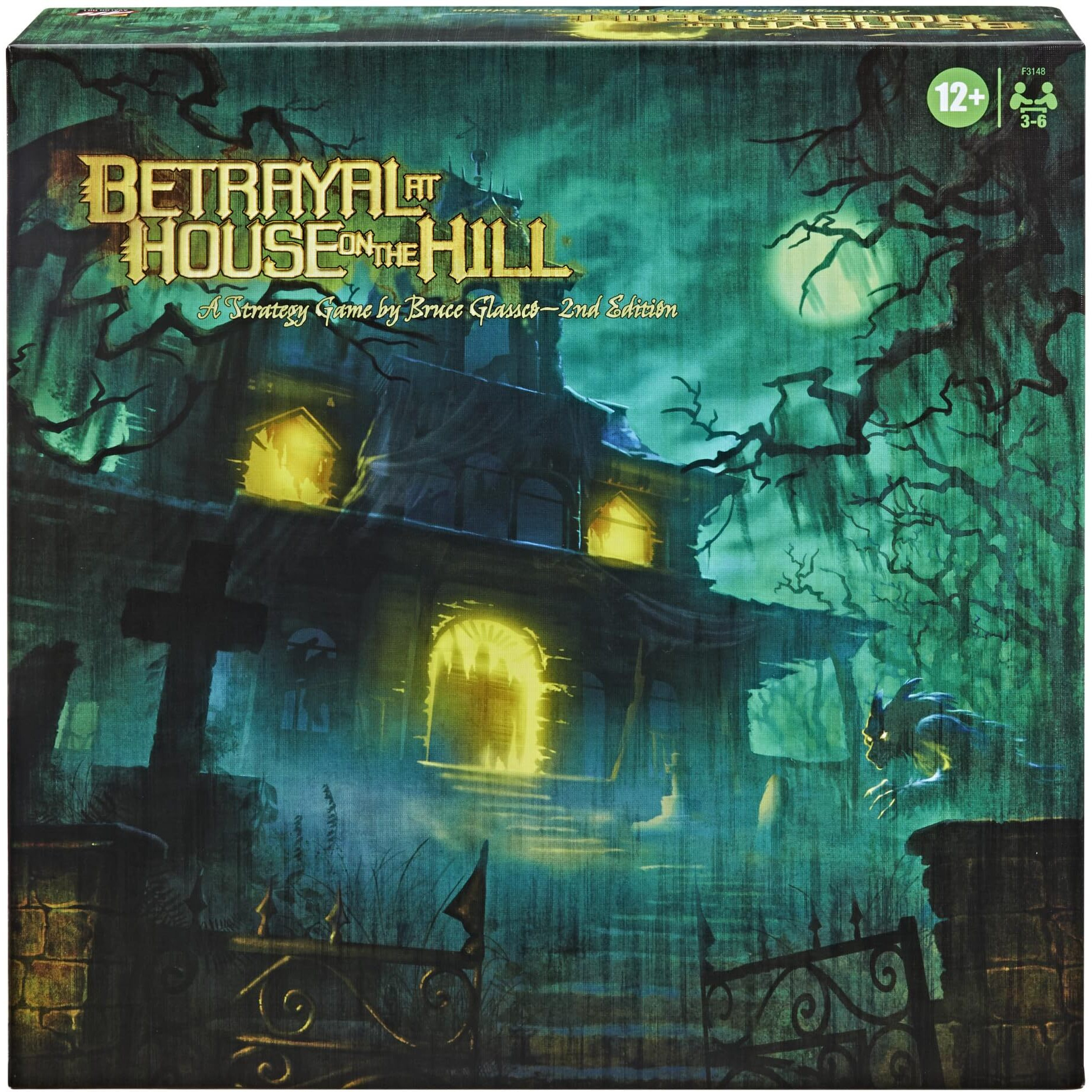 Avalon Hill Betrayal At The House On The Hill Second Edition Cooperative Board Game, Halloween Games For 3-6 Players, 50 Chilling Scenarios, Ages 12+