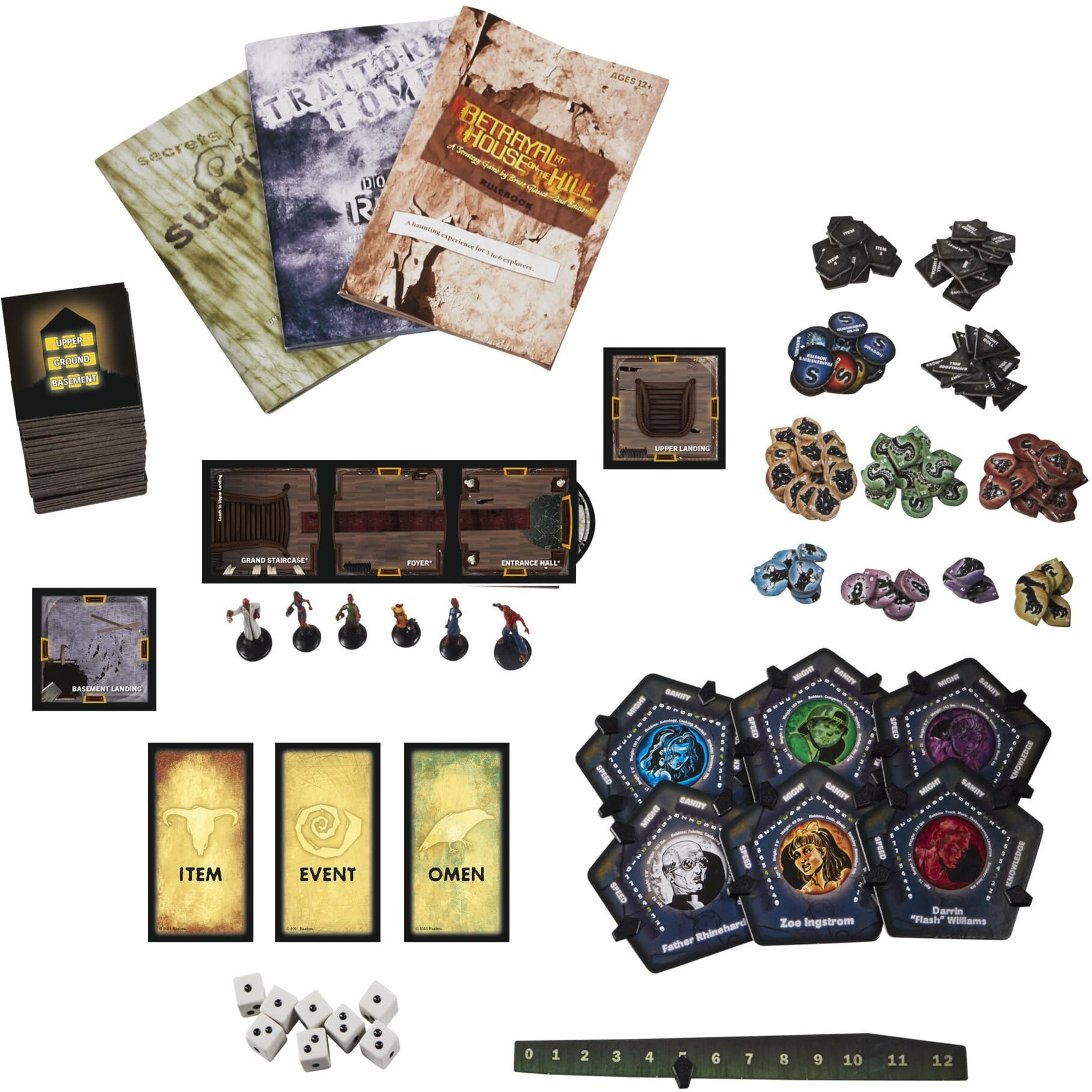 Avalon Hill Betrayal At The House On The Hill Second Edition Cooperative Board Game, Halloween Games For 3-6 Players, 50 Chilling Scenarios, Ages 12+