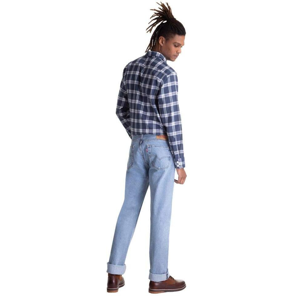 Levi's Men's 505 Regular Fit Jeans (Also Available In Big & Tall), Light Stonewash, 36W X 30L