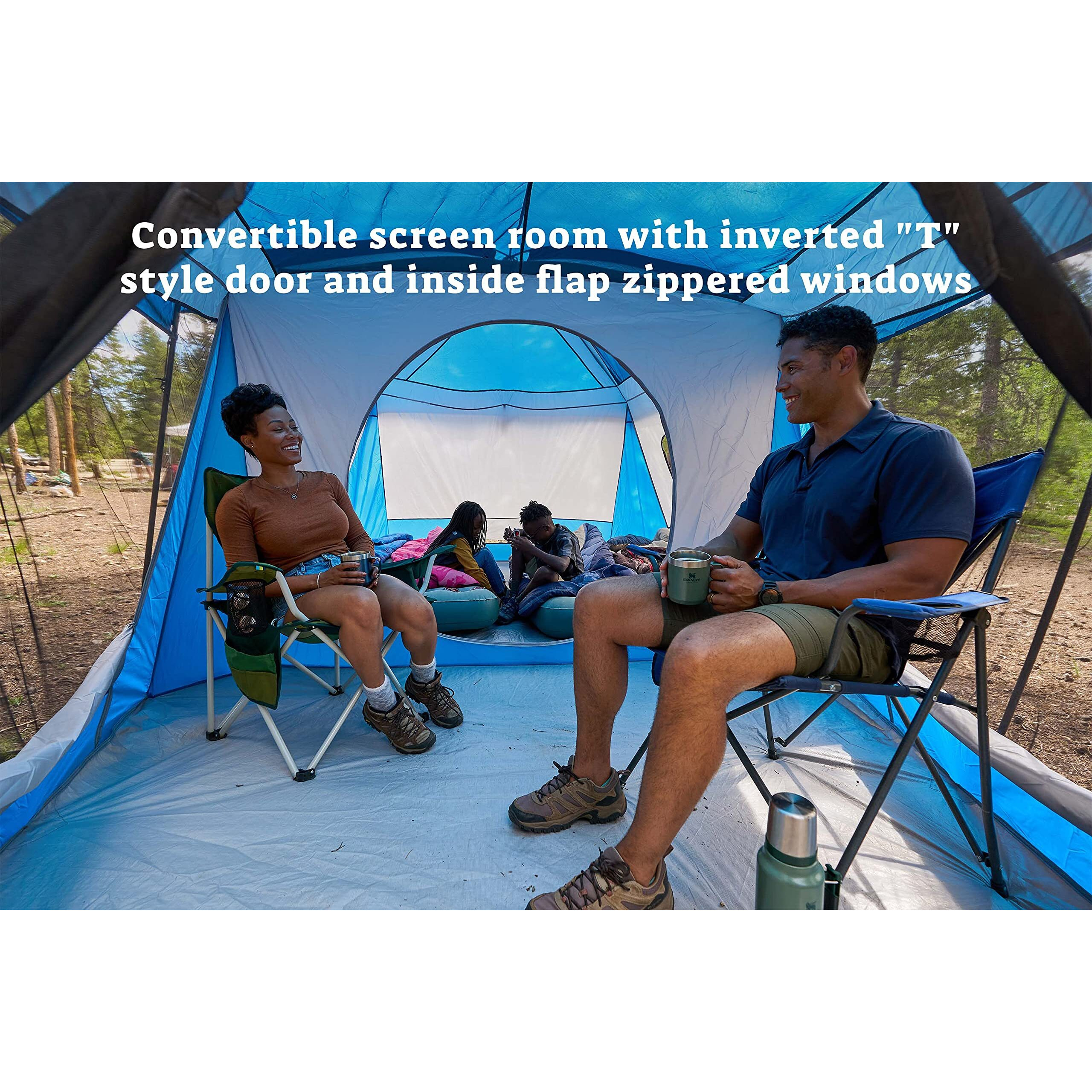 Wenzel 8 Person Klondike Tent, Blue