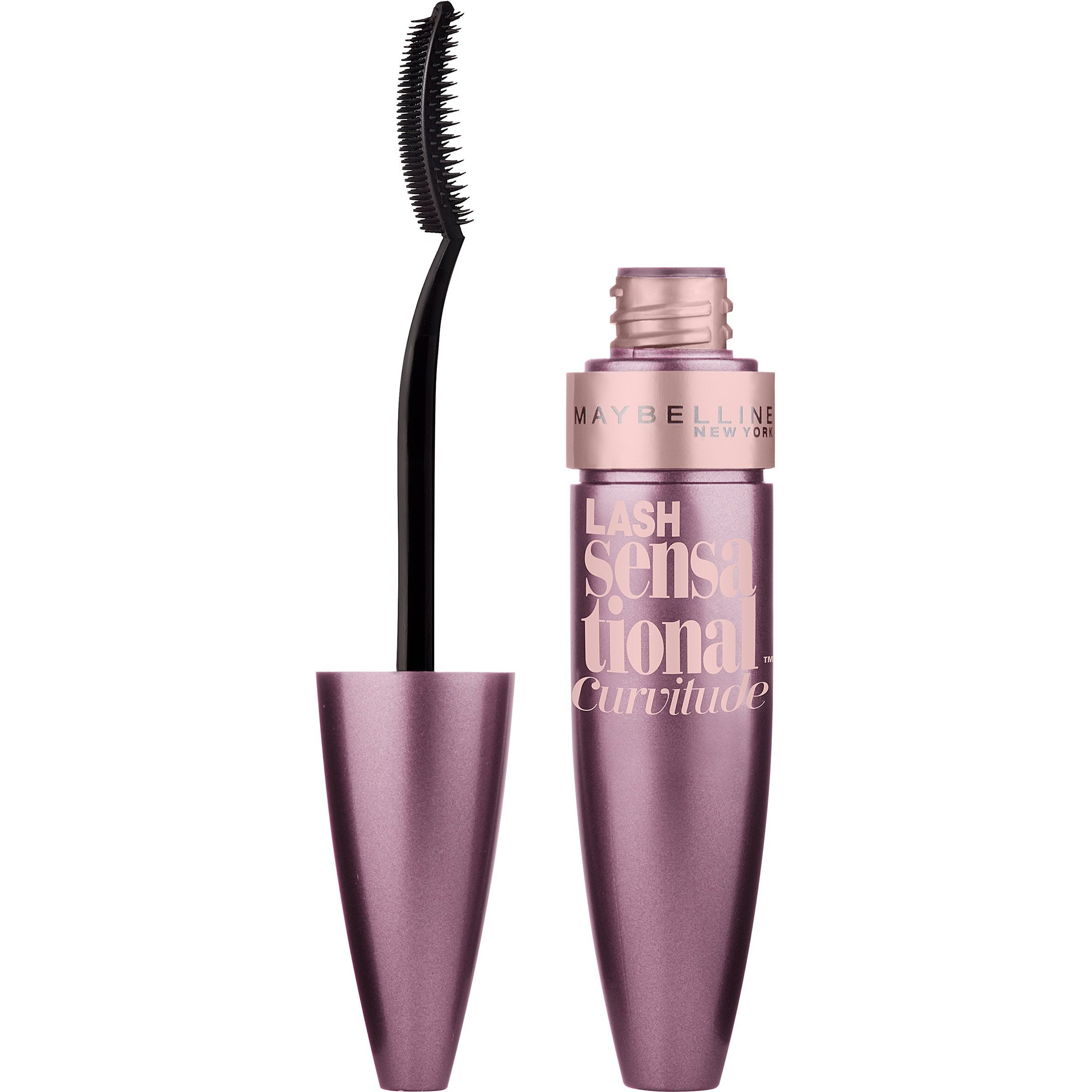 Maybelline New York Lash Sensational Curvitude Washable Mascara, Very Black, 0.33 Fl. Oz.