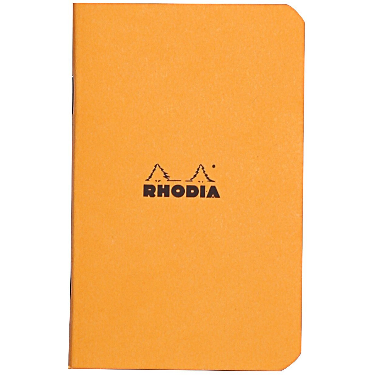 Rhodia Slim Slim Staplebound Notebooks - Graph 48 Sheets - 3 X 4 3/4 In. - Orange Cover (119158C)