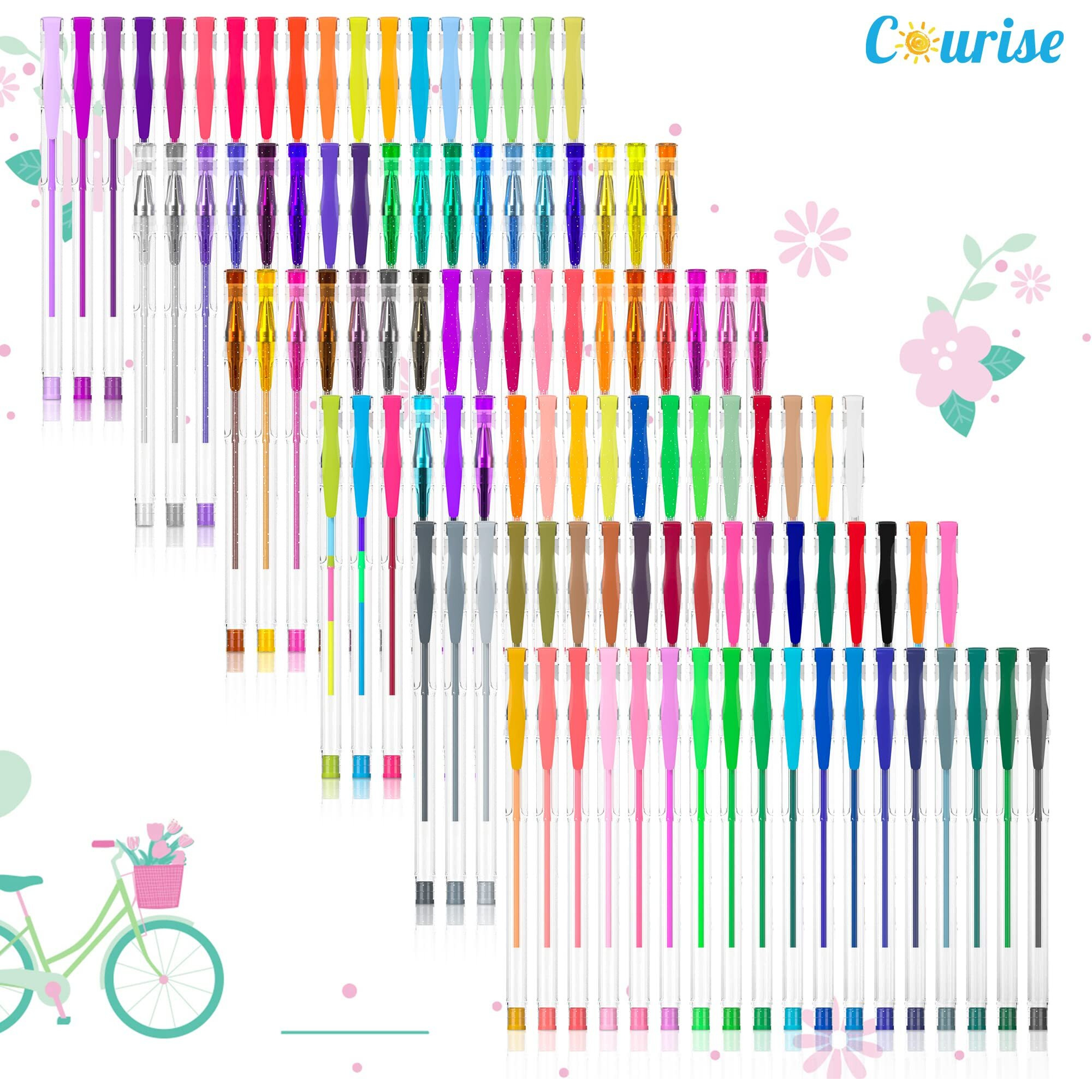 Courise - 108 Unique Colors Gel Pen Set