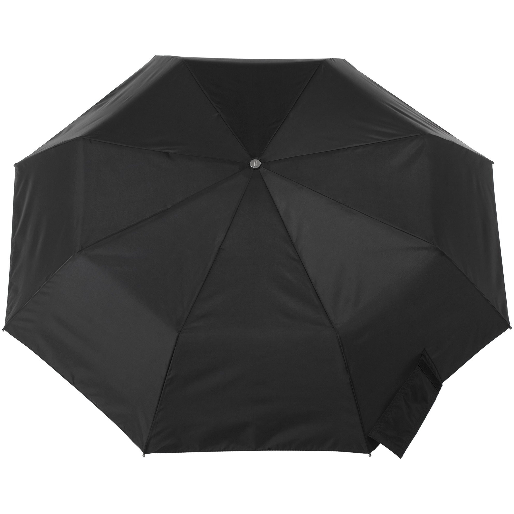 Totes Automatic Open Wooden Handle Umbrella, Black