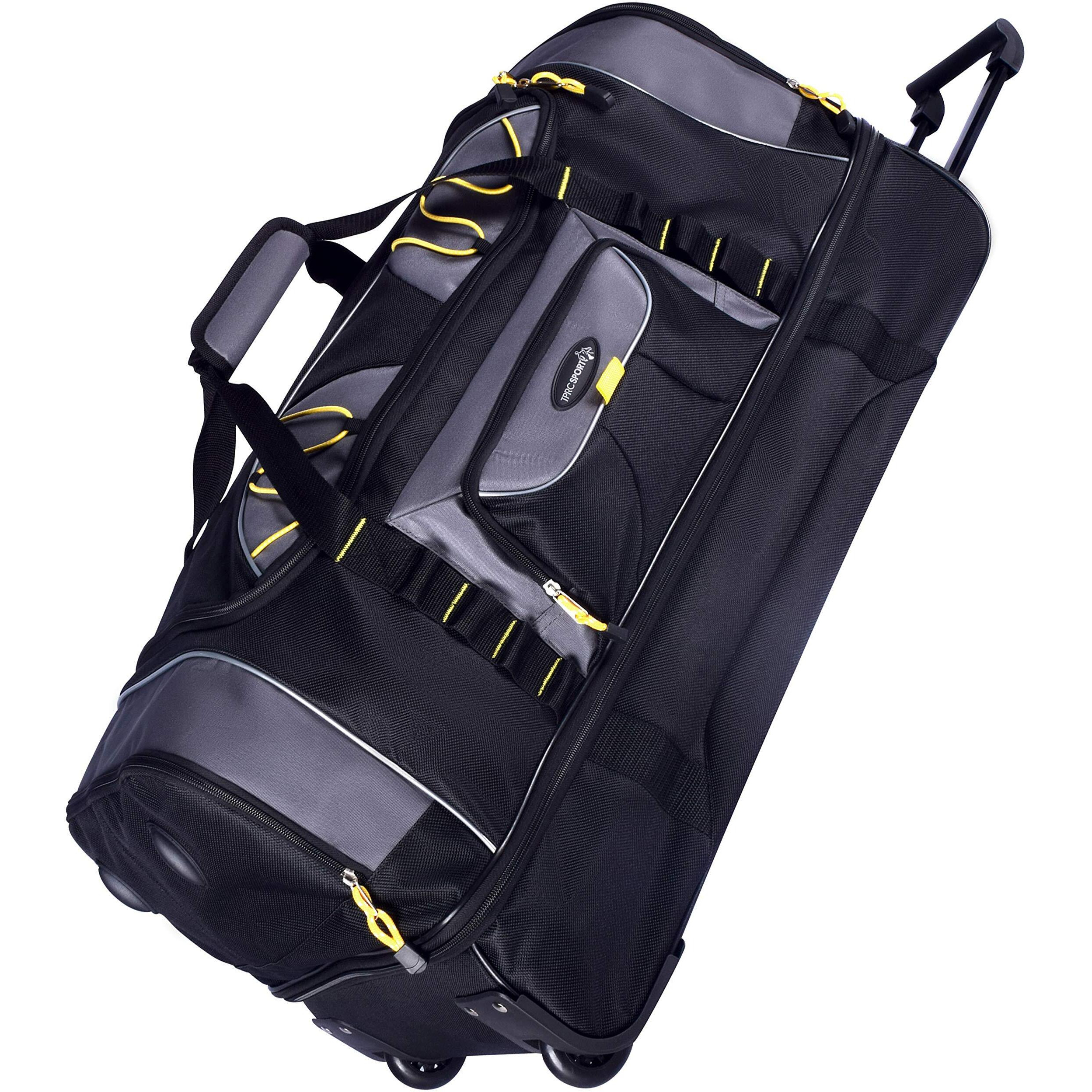 Tprc Sierra Madre Ii Upright Rolling Duffel Bag, Black/Gray, 36-Inch