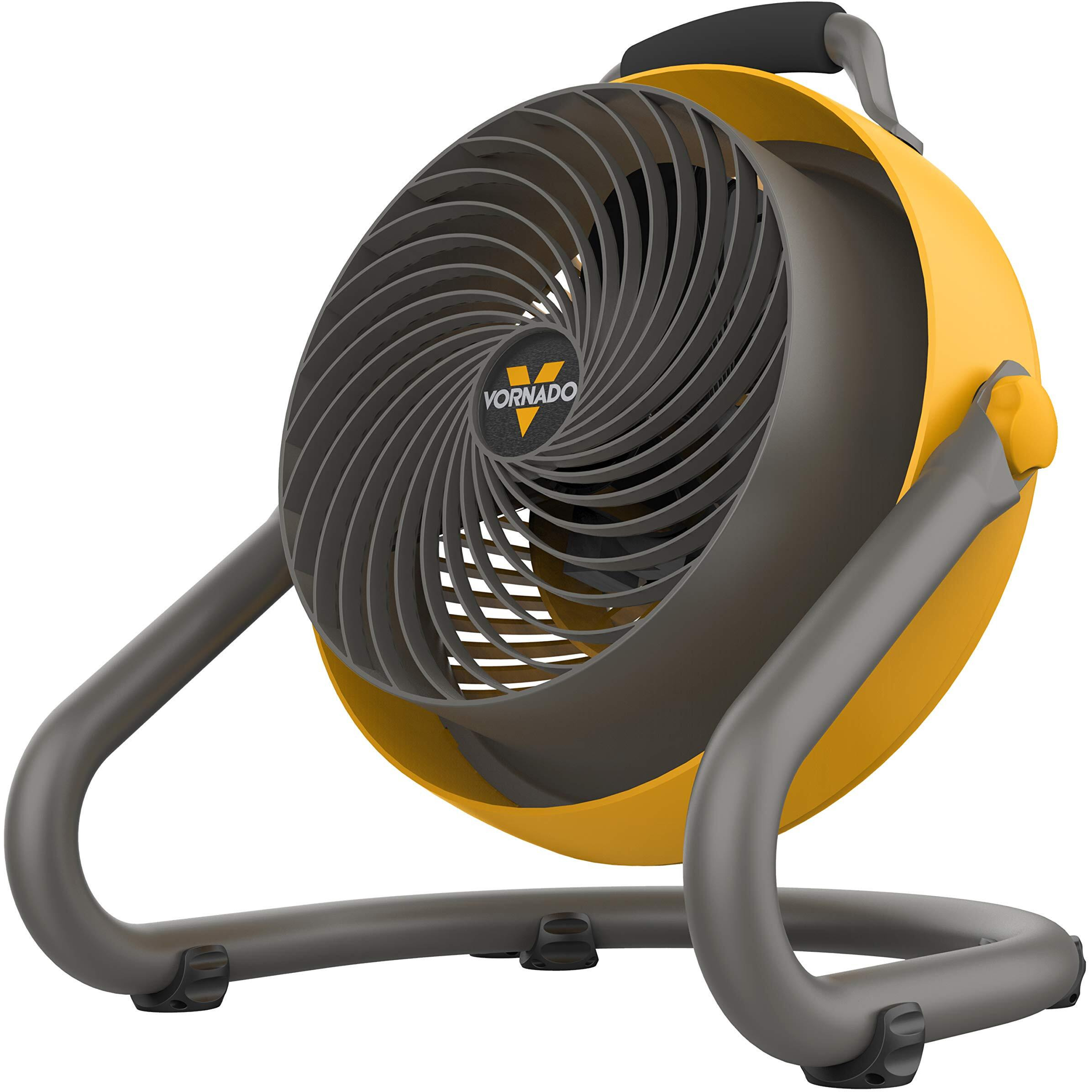 Vornado 293 Large Heavy Duty Air Circulator Shop Fan, Yellow, 16 In.