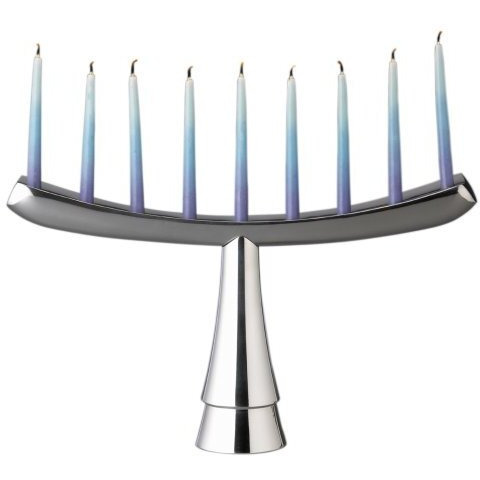 Nambe Menorah | 12.5 X 7.5 Inch Hannukah Menorah | Made Of Nambe Alloy | Decorative Menorah For Chanukah | Holds The Traditional 9 Candles (3/8 In) | Designed By Marilyn Davidson