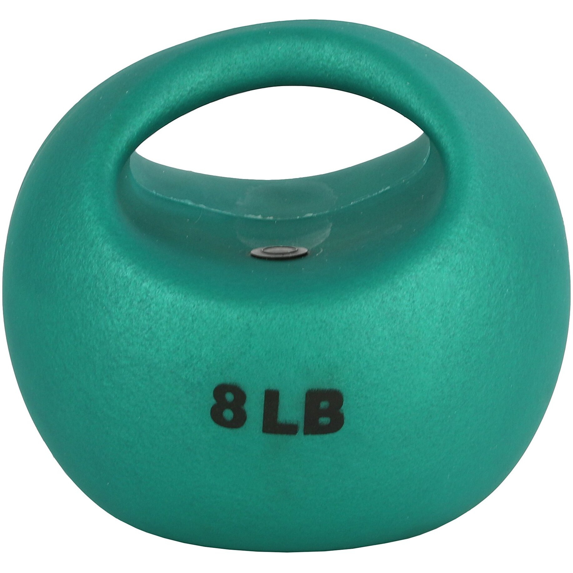 Cando 10-3293 One Handle Medicine Ball, 8 Lb, Green