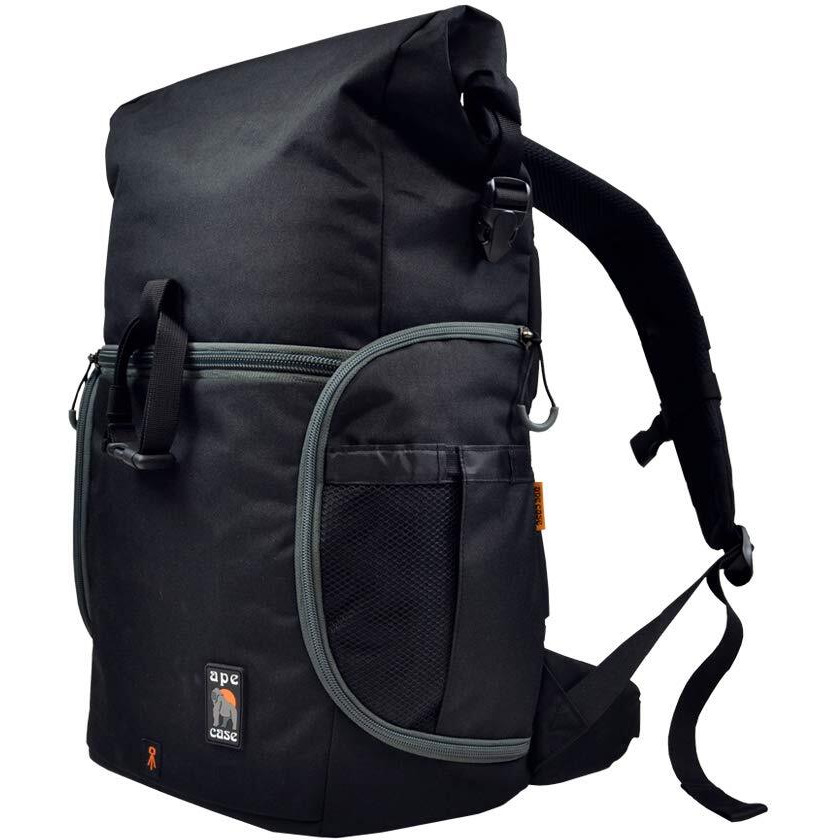 Ape Case, Maxess Rolltop, Black, Water-Resistant, Backpack, Camera Bag (Acpro3000)