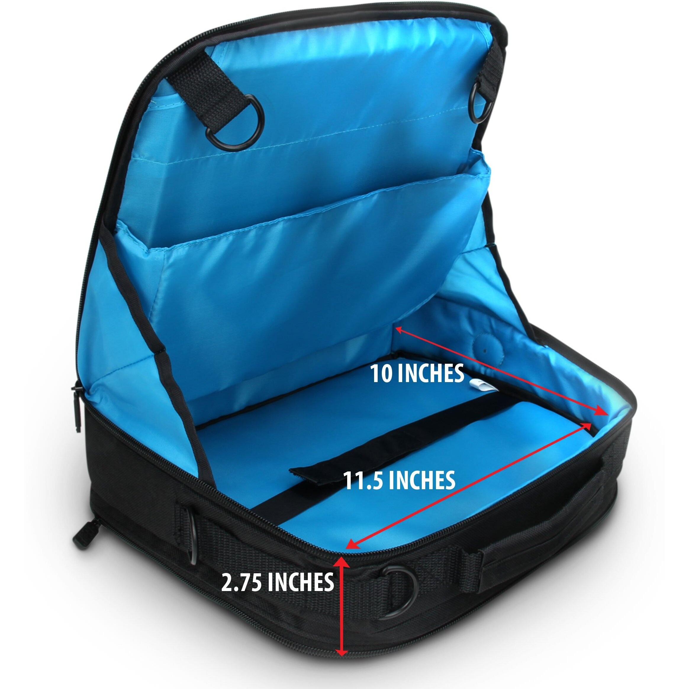Usa Gear Portable Dvd Player Case - S11 Car Headrest Holder Compatible With Dbpower 9.5"" And 10.5"", Insignia 10"", Iegeek 9.5"", Wonnie 10.5"" - Travel Storage Bag For Players With 7"" To 10"" Screens