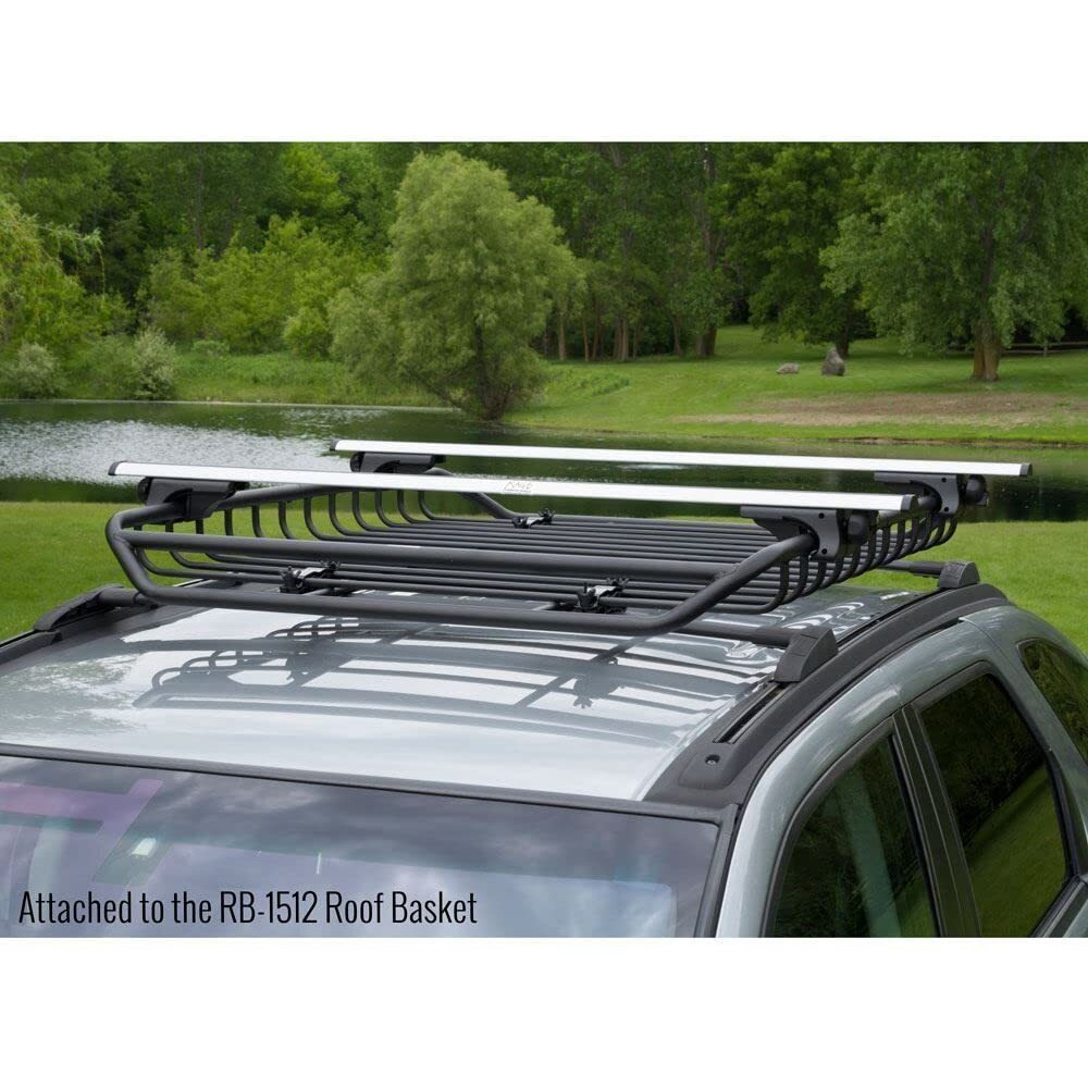 Apex Side Rail Mounted Aluminum Roof Cross Bars - Universal Up To 50""