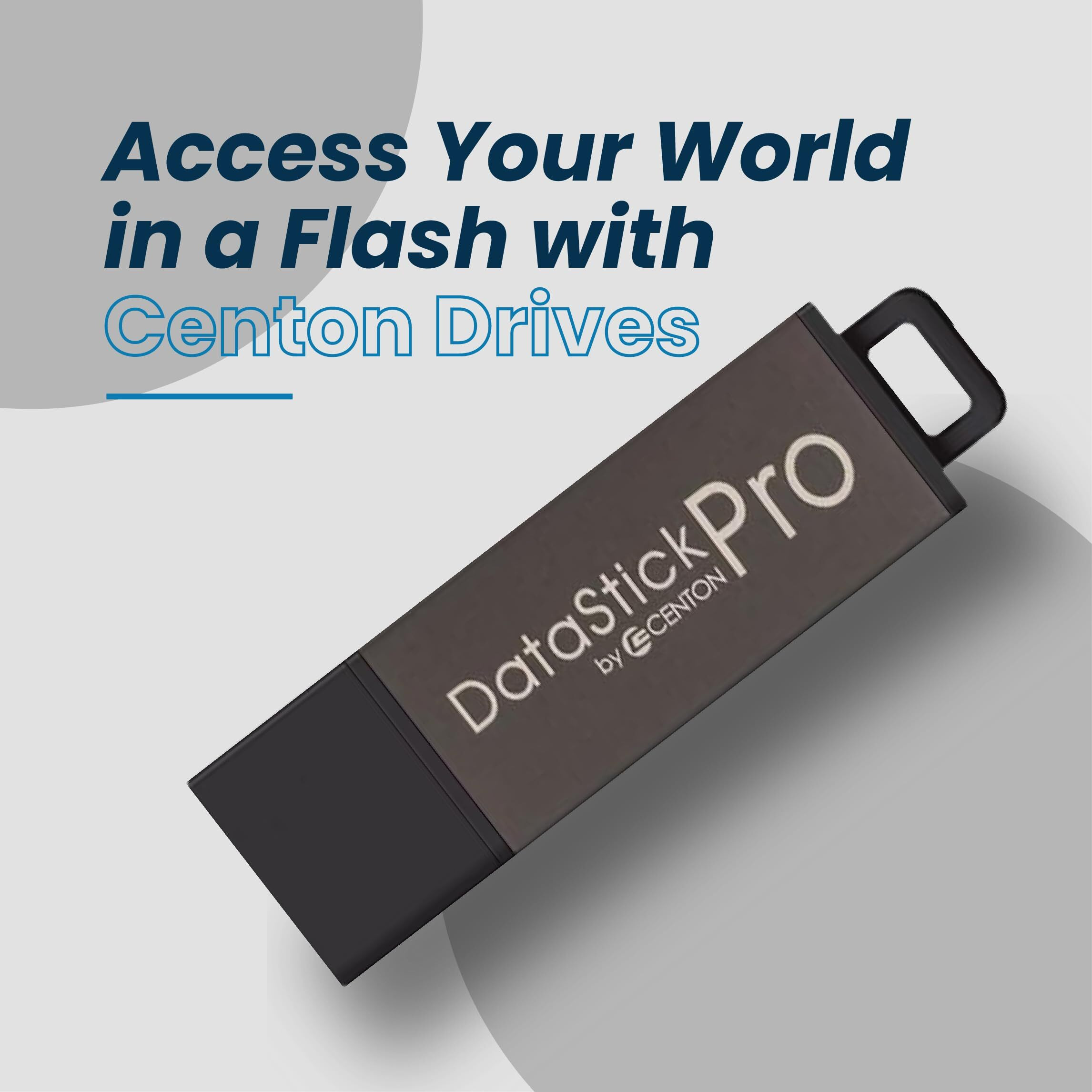 Centon Electronics Datastick Pro Usb 2.0 Flash Drive, 32 Gb, Usb Flash Drives, 5 Bulk Pack, Grey