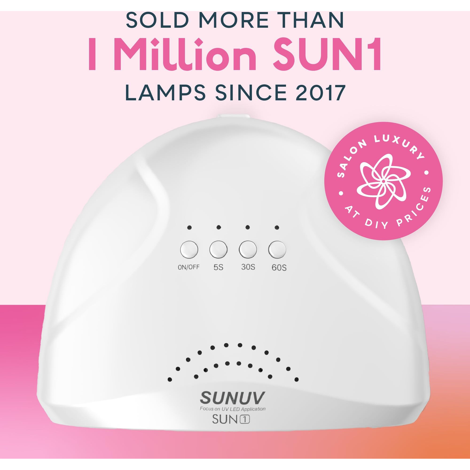 Uv Led Nail Lamp, Sunuv Gel Nail Light For Nail Polish 48W Uv Dryer With 3 Timers Sunone