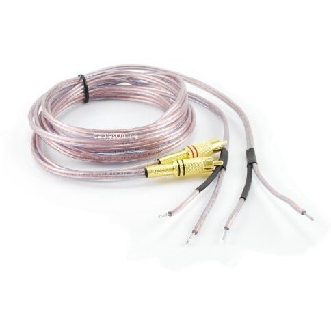 Cablesonline 6Ft 18-Awg Speaker Wire Pair Cables With Dual Rca Male Plugs, (Av-Sk206)