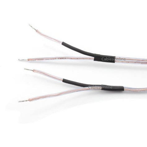 Cablesonline 6Ft 18-Awg Speaker Wire Pair Cables With Dual Rca Male Plugs, (Av-Sk206)