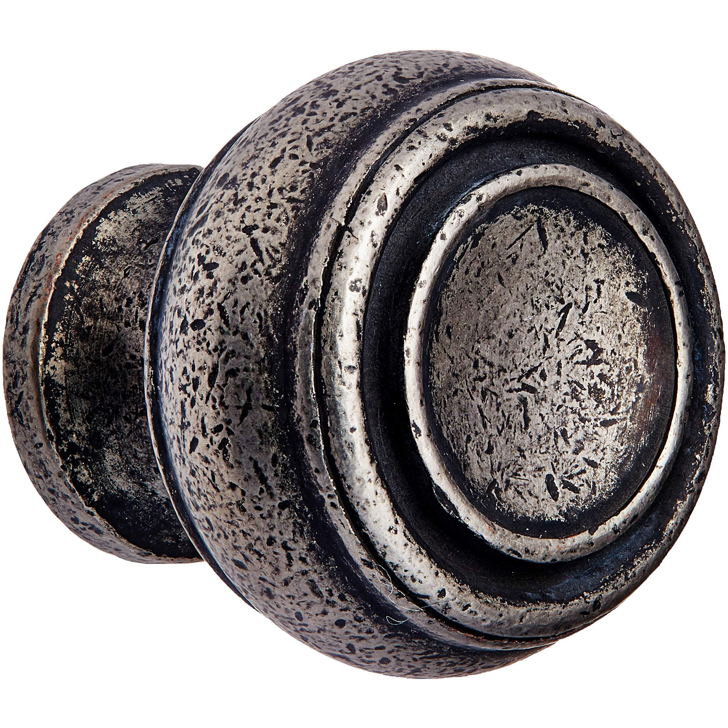Mng Hardware 85064 Balance Cabinet Knob, 1.25 Inch, Distressed Pewter