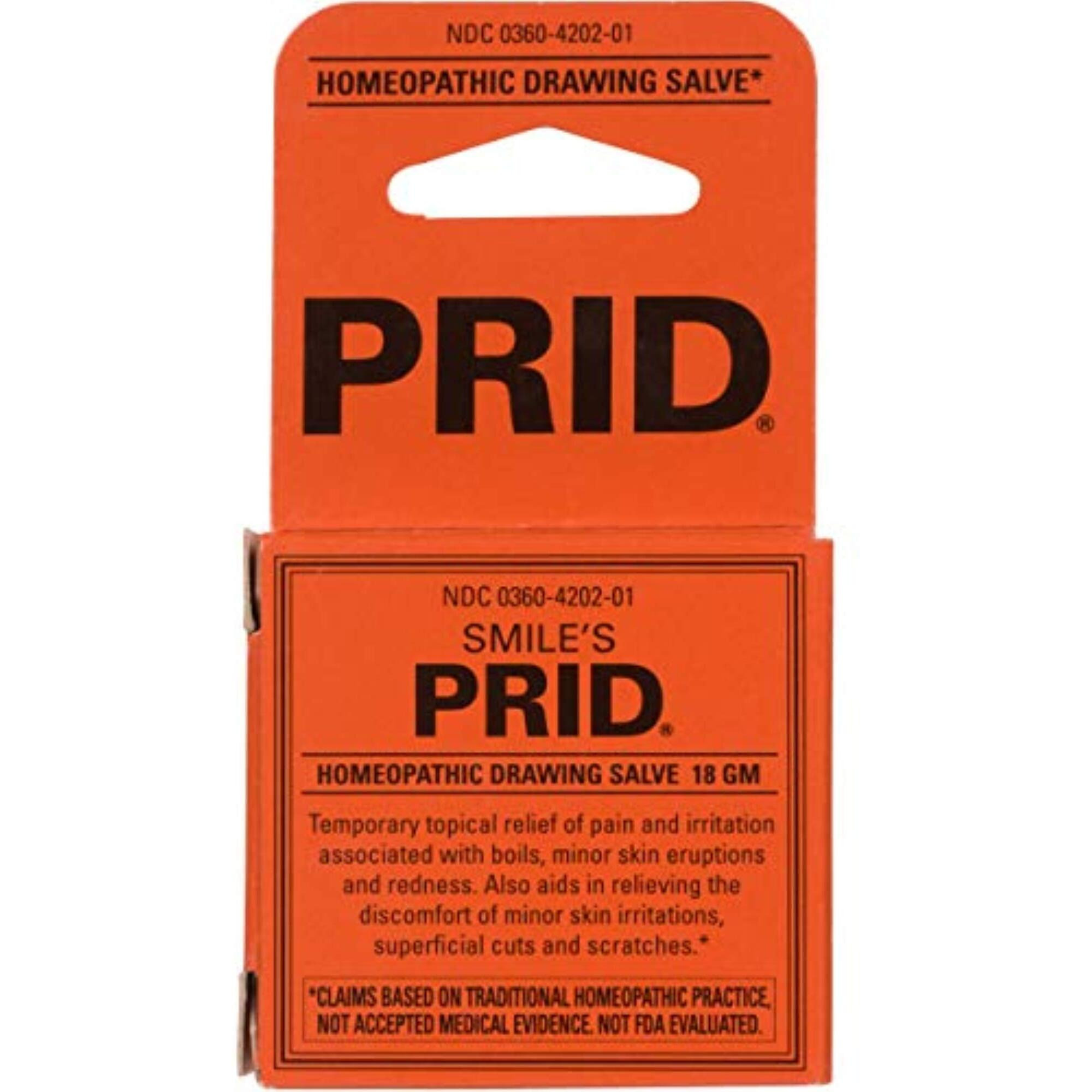 Smile's Prid Drawing Salve By Hyland's, Relief Of Topical Pain And Skin Irritations, 18 Grams