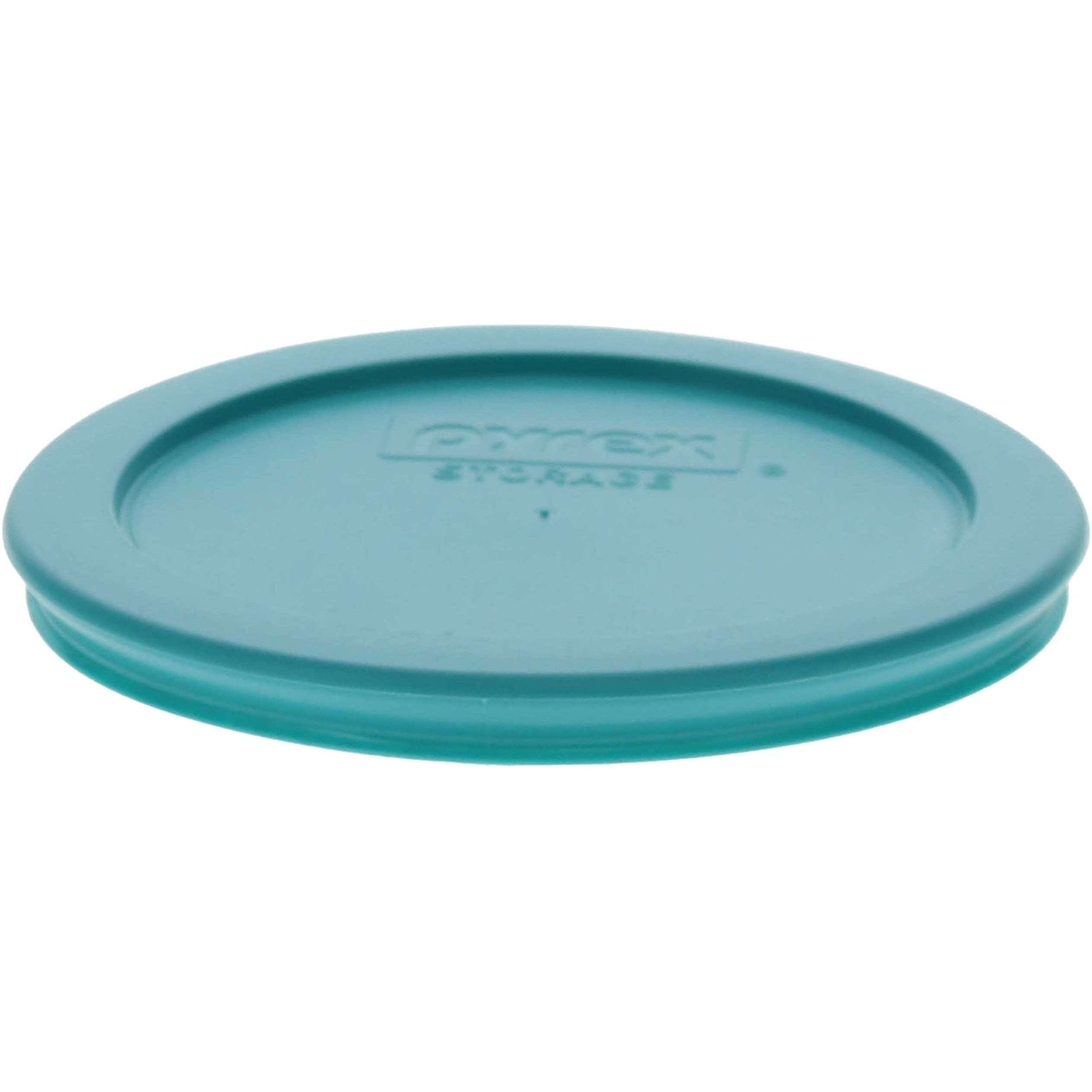 Pyrex 7201-Pc 4-Cup Turquoise Plastic Replacement Food Storage Original Genuine Pyrex Lid, Made In Usa - 4 Pack