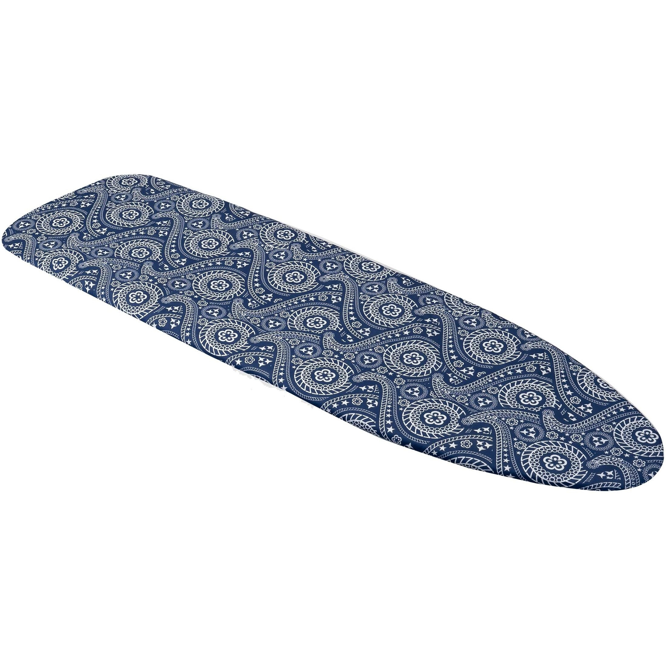 Westex Paisley Heavy Duty Ironing Board Cover And Pad, Thick 3-Layer Stain Resistant Padding, Elasticized Skirt, Click-To-Close Fastener, 15 X 54 Inch (Board Not Included, Cover Only)