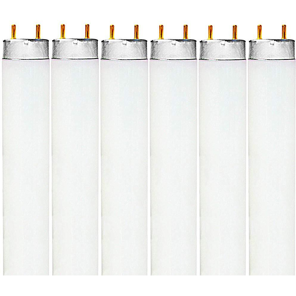 Luxrite F32T8/841 32W 48 Inch T8 Fluorescent Tube Light Bulb, 4100K Cool White, 2800 Lumens, G13 Medium Bi-Pin Base, Lr20732, 6 Count (Pack Of 1)