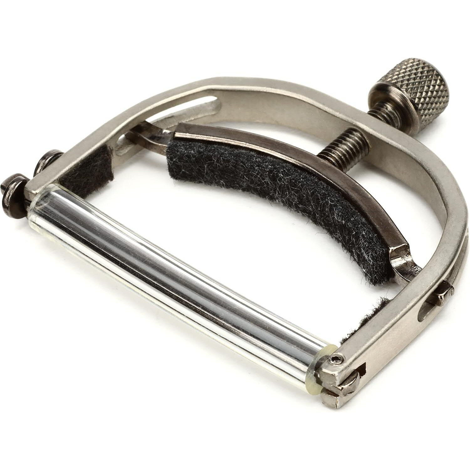 Paige 6-String Standard Guitar Capo - Made In The Usa,- Premium Capo For Acoustic And Standard Guitars, Ultra-Thin Design With Adjustable Tension, Satin Nickel Finish