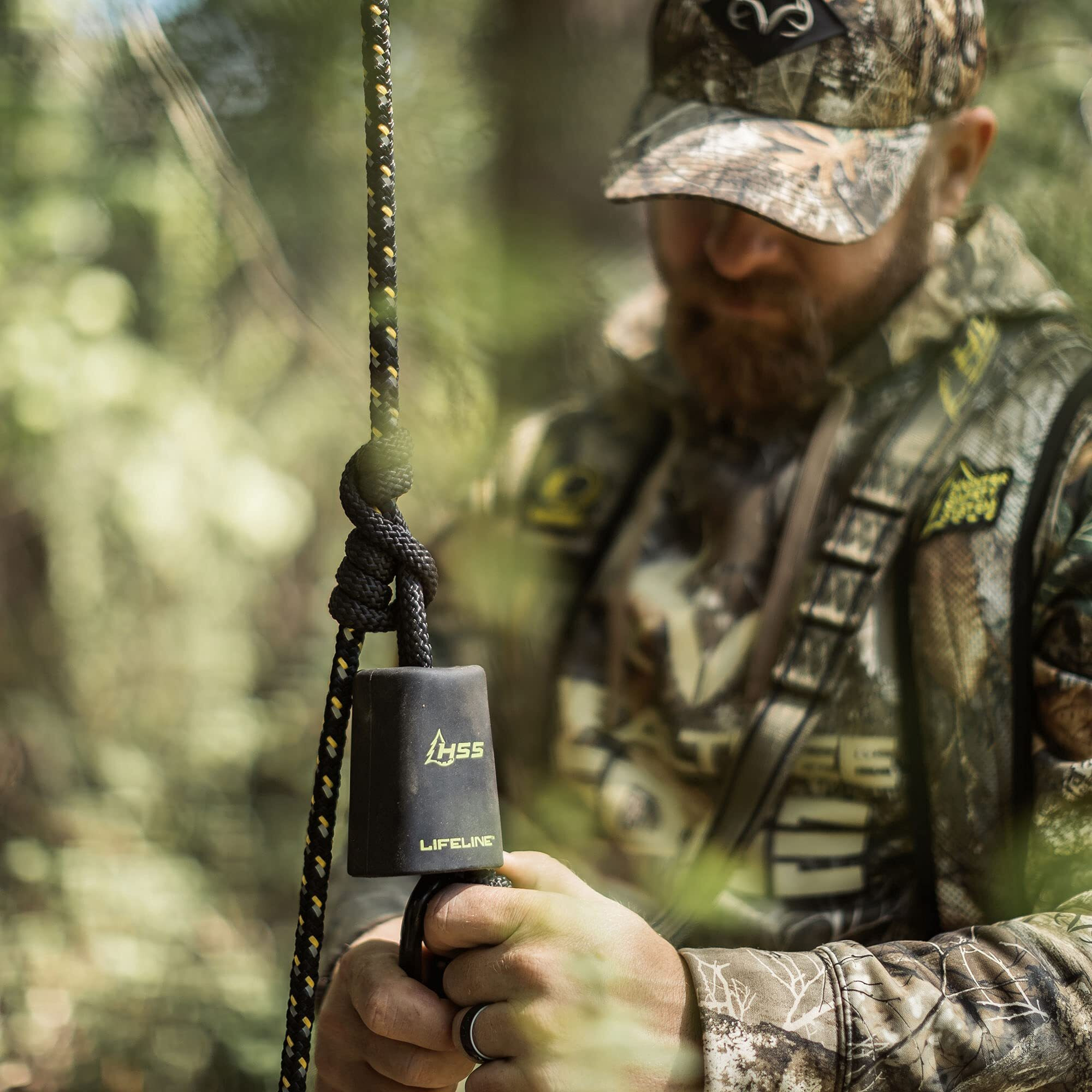 Hunter Safety System Reflective Lifeline For Tree-Stand Hunting Safety Harness