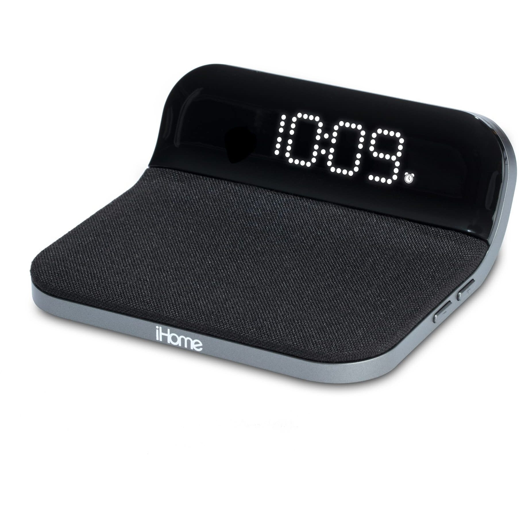Ihome Wireless Charger With Alarm Clock And Usb Charger, Compact Digital Alarm Clock For Bedroom, Home Office, Or Dorm (Iw18)