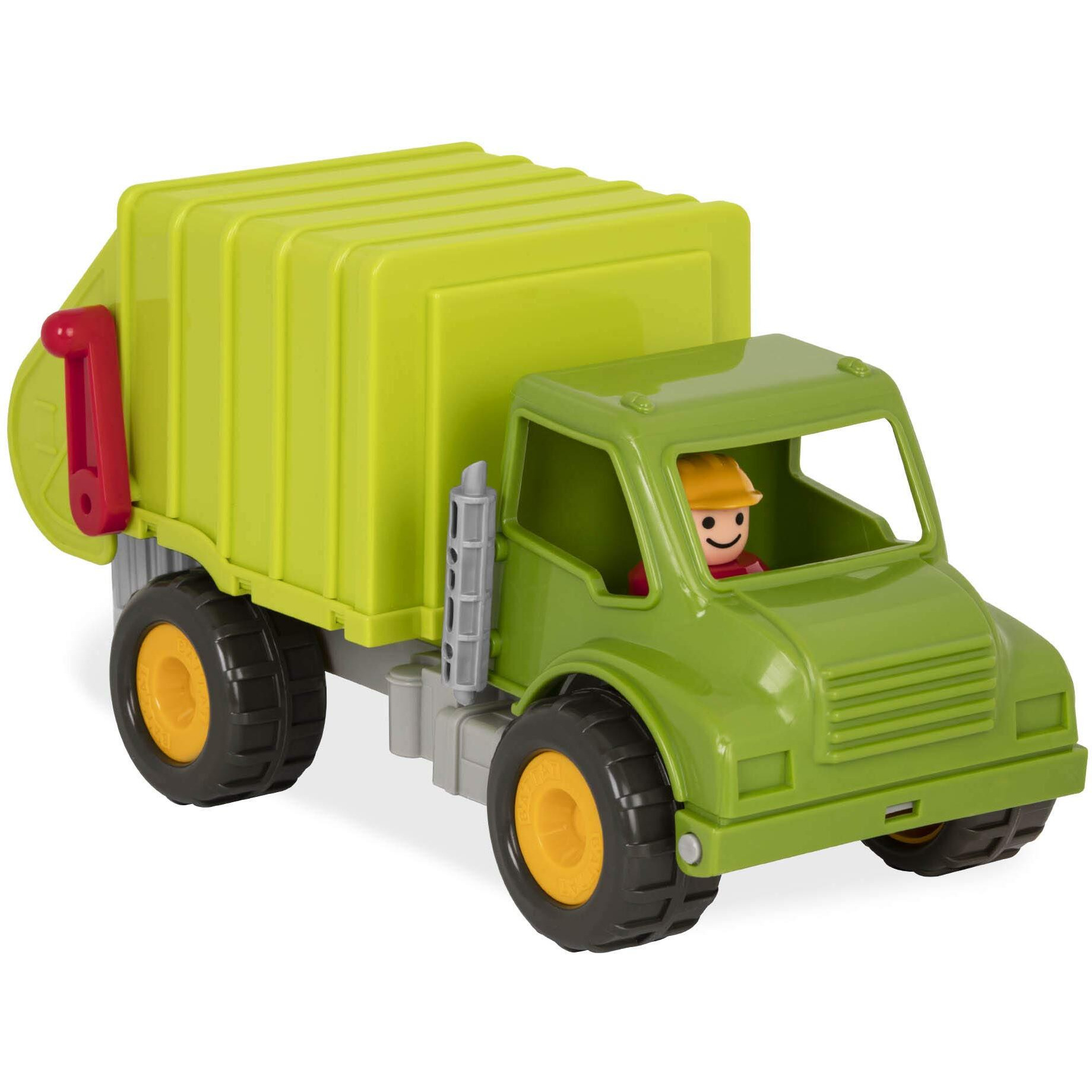 Battat - Green Recycling Truck - Classic Toddler Trucks - Eco-Friendly Toy - Soft Rubber Wheels - 18 Months + - Garbage Truck