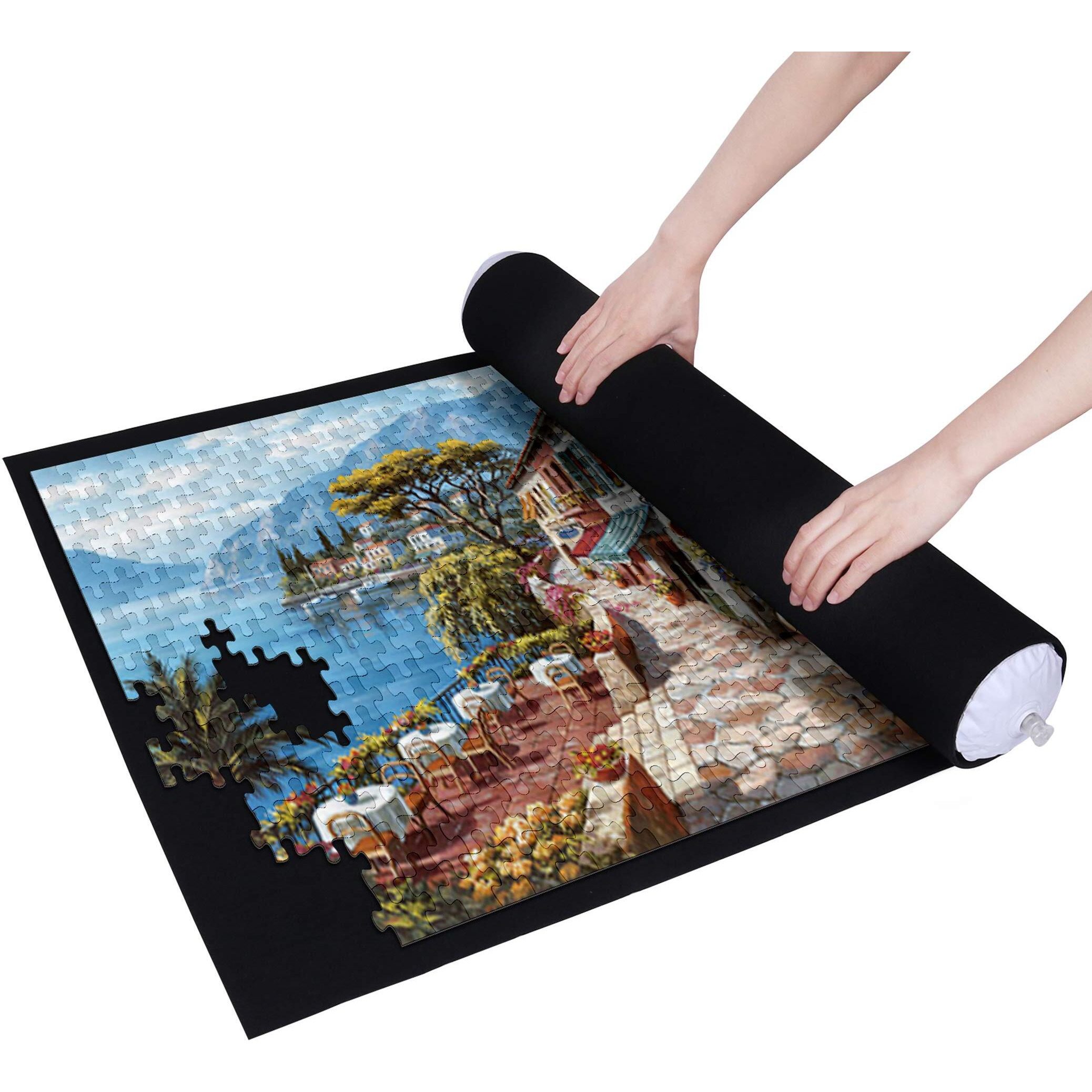 Becko Us Puzzle Mat Roll Up Puzzle Mats For Jigsaw Puzzles Puzzle Roll Up Mat Puzzle Board Puzzle Keeper Puzzle Storage With Drawstring Storage Bag For Up To 1500 Pieces