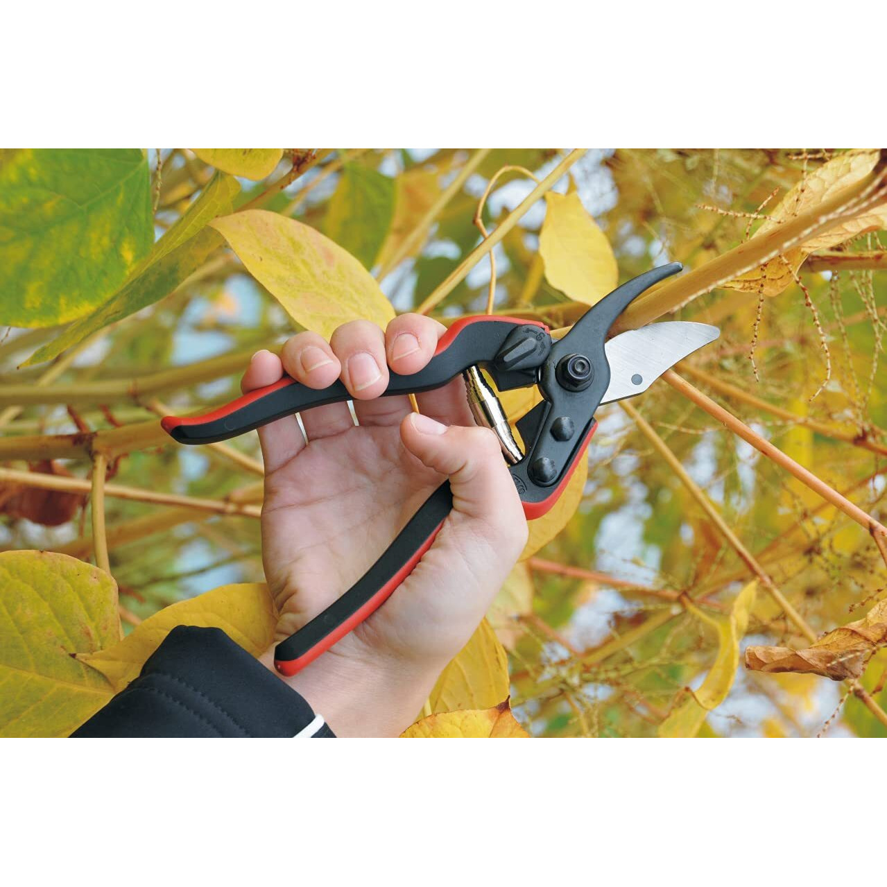 Felco Pruning Shears (F 160S) - High Performance Swiss Made One-Hand Garden Pruner With Steel Blade W/ Composite Fiber Handle