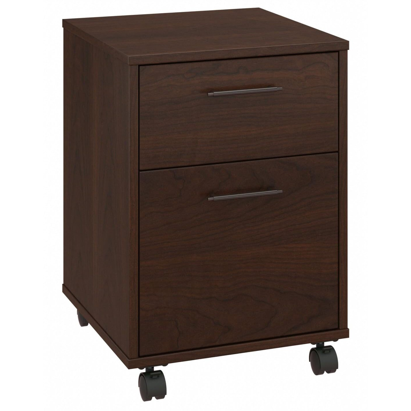 Bush Furniture Key West 2 Drawer Mobile File Cabinet, Bing Cherry (Kwf116Bc-03)