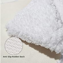 Bathroom Rugs Microfiber Plush Bath Mat Machine Washable, Slip Resistance Rubber And Absorbency Bath Rugs For Bathroom Floor, Door And Sink, Rectangular Floor Mat,White,32"&quotX 20""