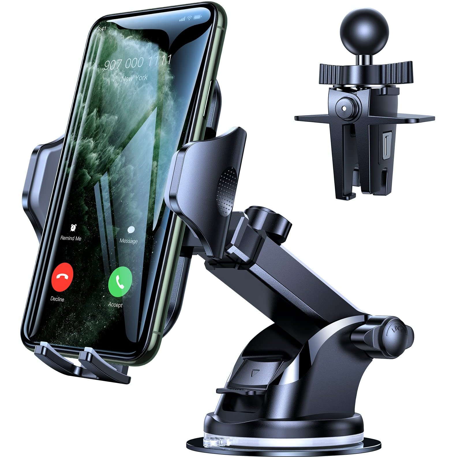 Vicseed [No.1 Powerful Suction] [Rally Racing-Grade Stability] Phone Holders For Your Car 2024 Upgraded Car Phone Holder Mount Truck Stand For Dashboard Windshield Vent For Iphone Samsung All Phones