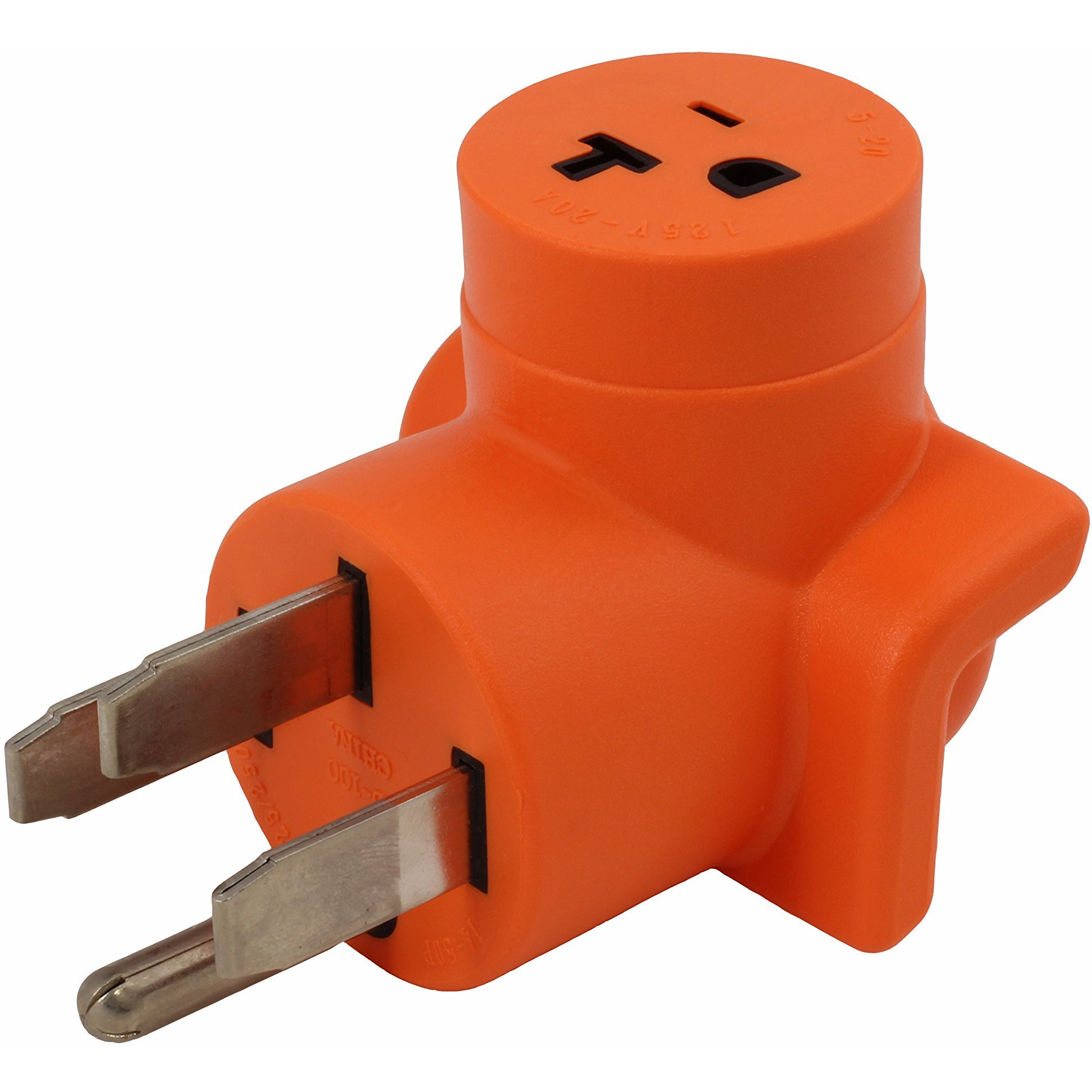 Ac Works 4-Prong 220-Volt Plug To 120-Volt 15/ 20Amp Household Female Adapter Cord (4-Prong 14-50 Outlet To Household)
