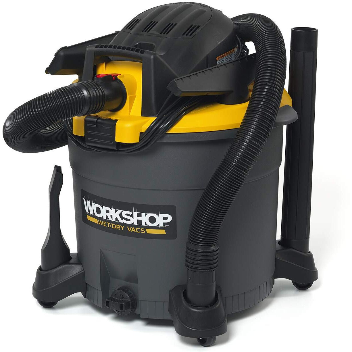 Workshop Wet/Dry Vacs Vacuum Ws1600Va High Capacity Wet/Dry Vacuum Cleaner, 16-Gallon Heavy-Duty Shop Vacuum Cleaner, 6.5 Peak Hp Wet And Dry Vacuum