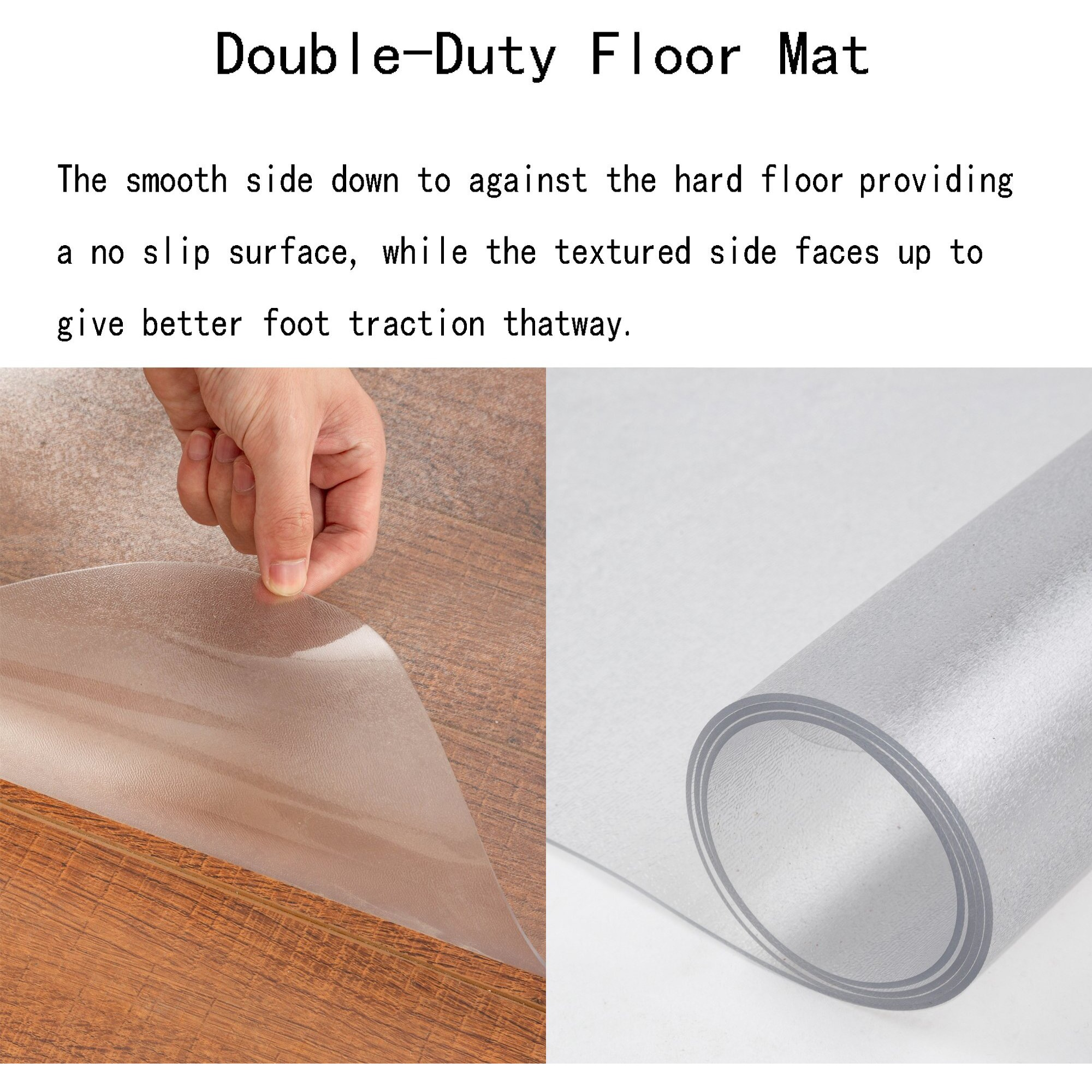 Office Chair Mat For Hard Wood Floors 36"&quotX47"" Heavy Duty Floor Protector Easy Clean