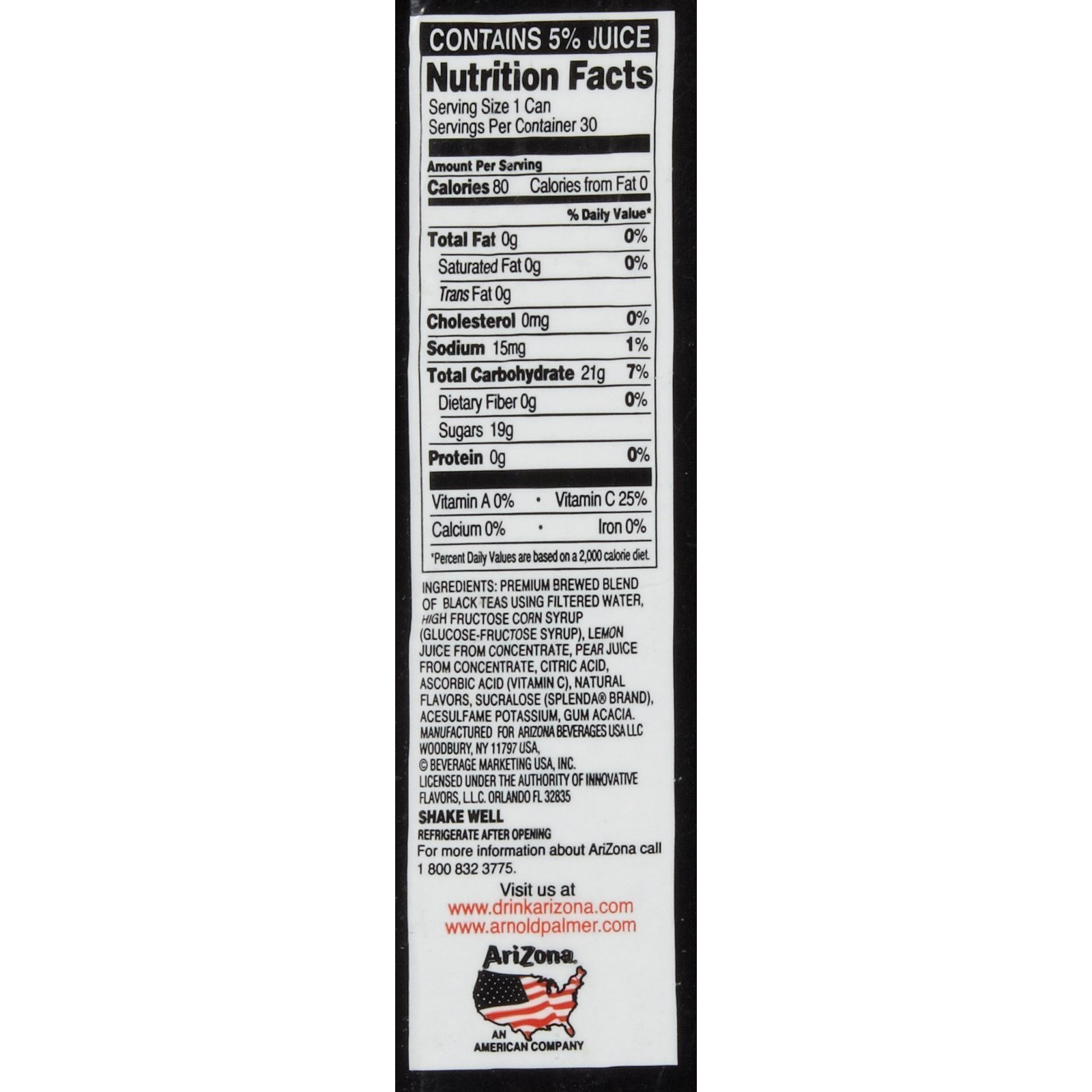 Arnold Palmer Half Ice Tea/Lemonade, 11.5 Oz, 30 Ct