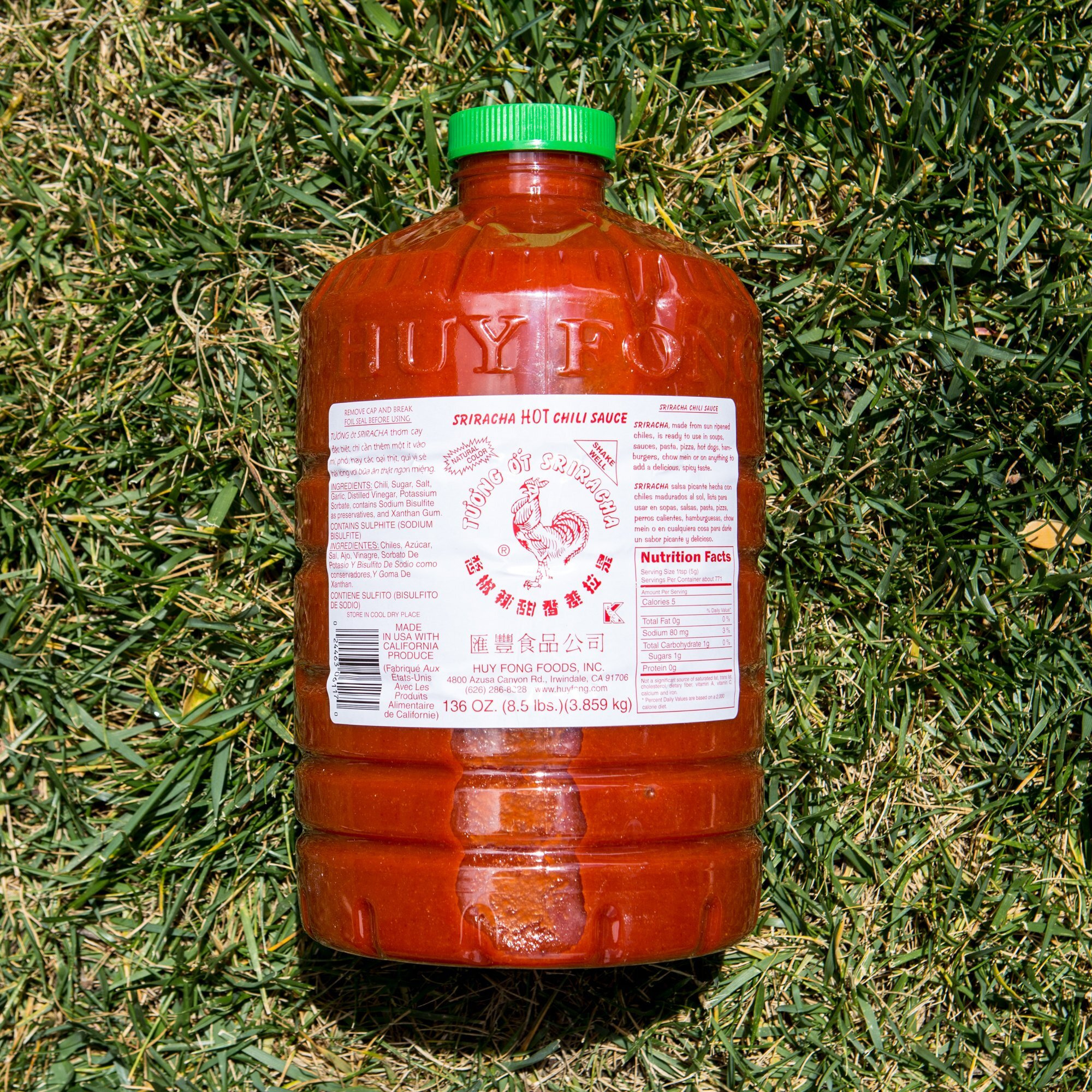 Huy Fong Sriracha, Chili, 8.5 Pound