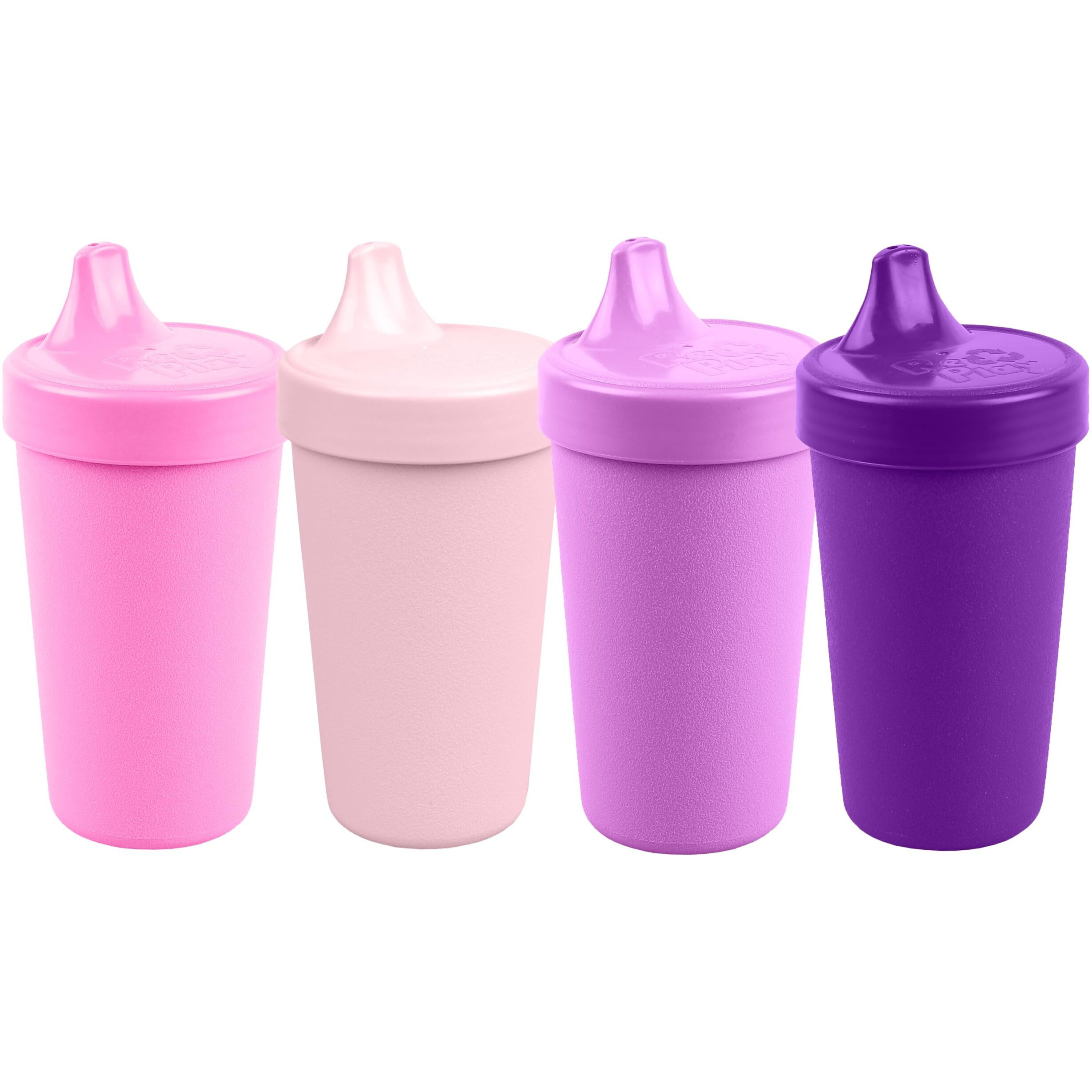 Re-Play Made In Usa 10 Oz. Sippy Cups For Toddlers, Pack Of 4 - Reusable Spill Proof Cups For Kids, Dishwasher/Microwave Safe - Hard Spout Sippy Cups For Toddlers 3.13"" X 6.25"", Princess